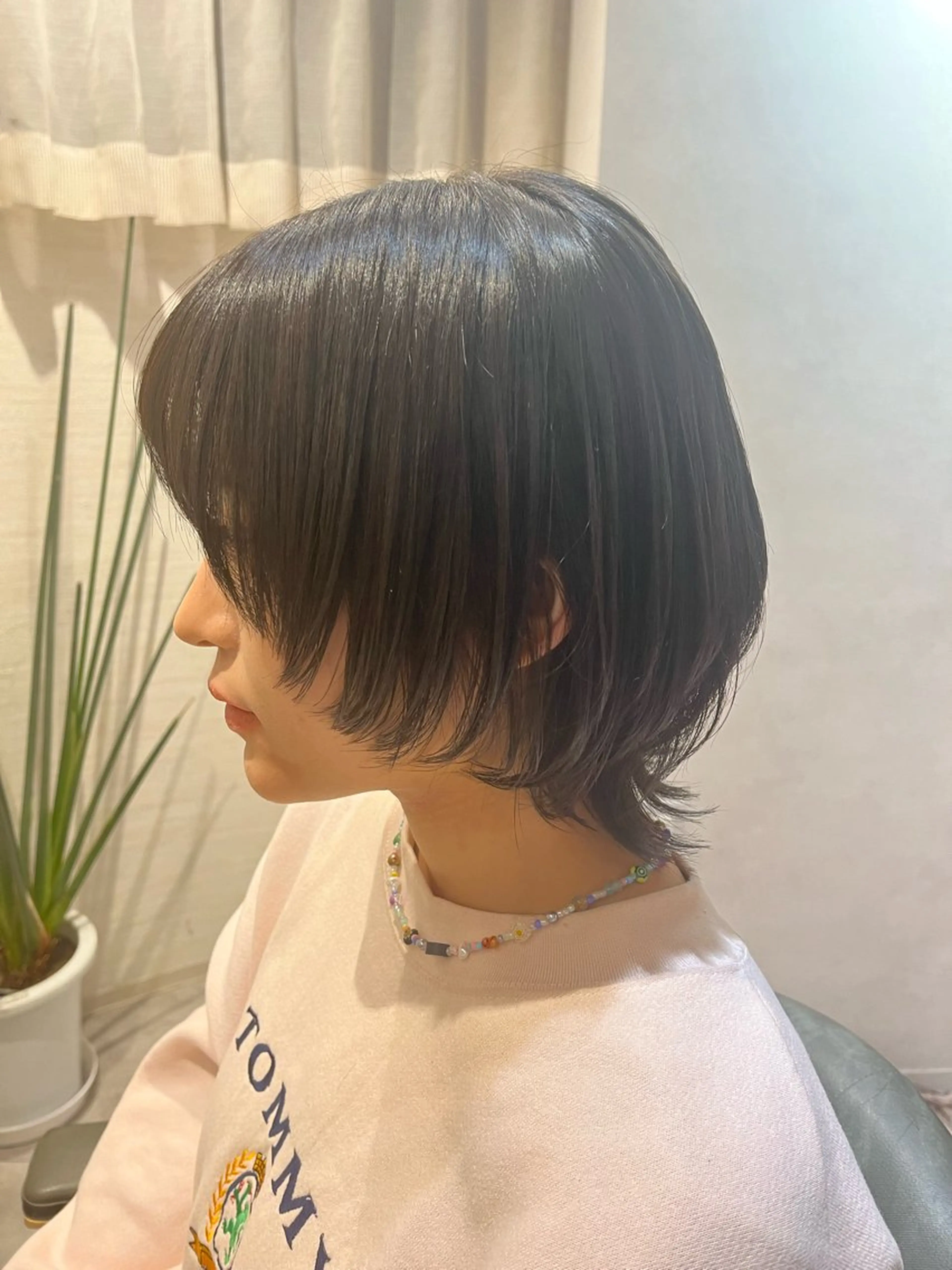ミディアム 中川 花織のヘアスタイル