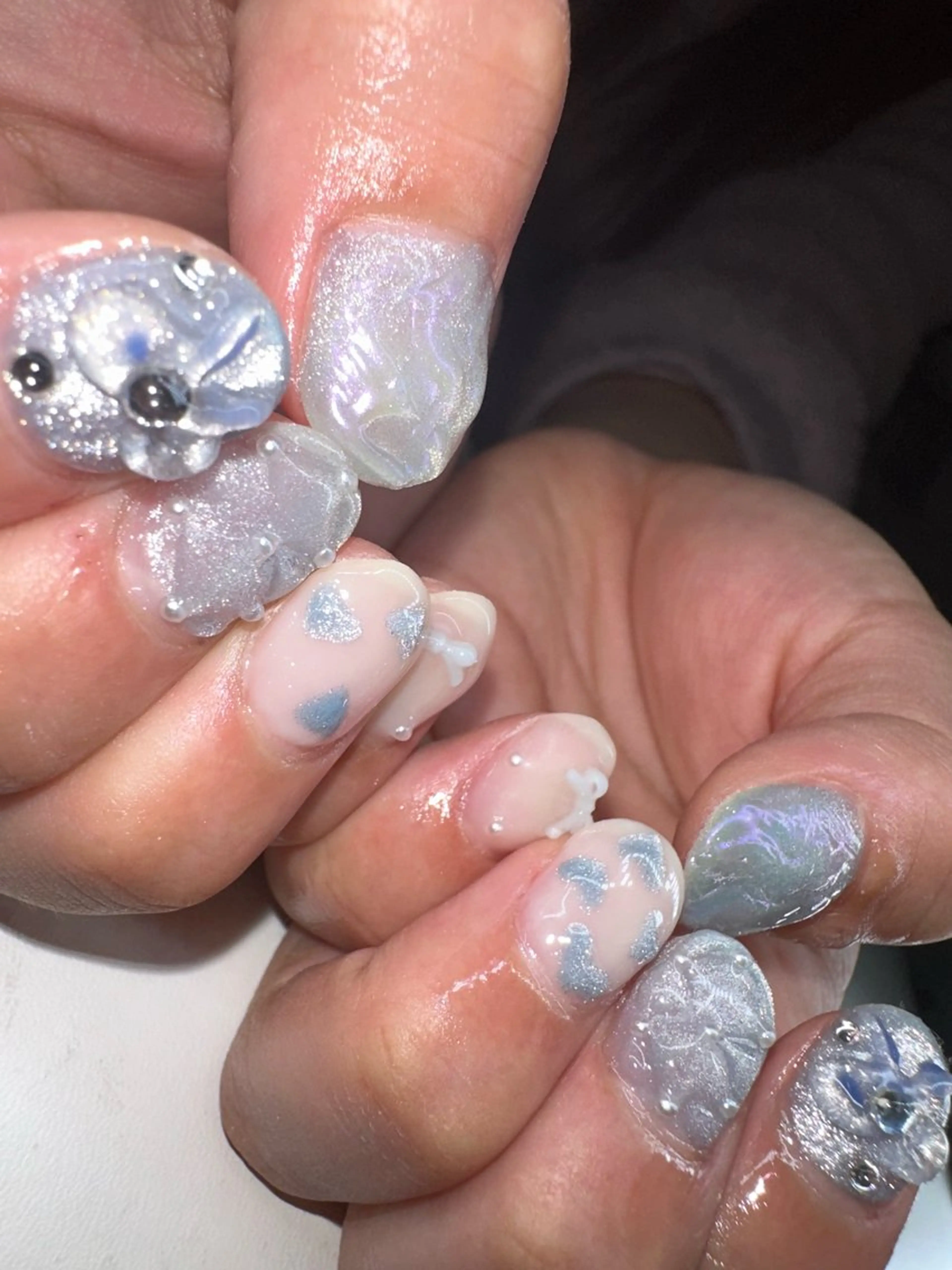 ショート ハンドネイル YOKOSUKA🧸 NAIL🌿🫧💛のネイルデザイン