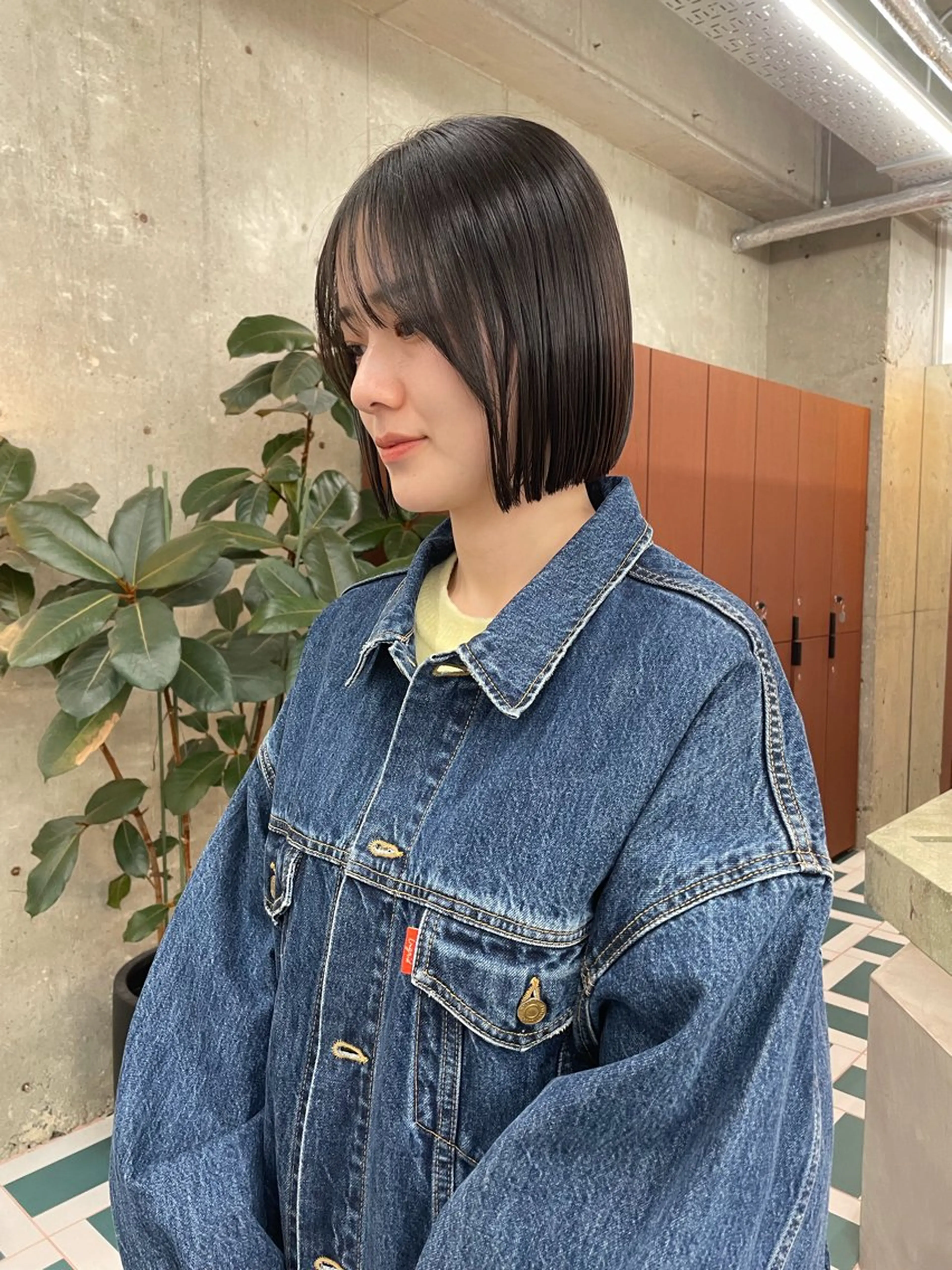 ショート カラー RIN🎀レイヤー/ ボブ/オリーブカラーのヘアスタイル