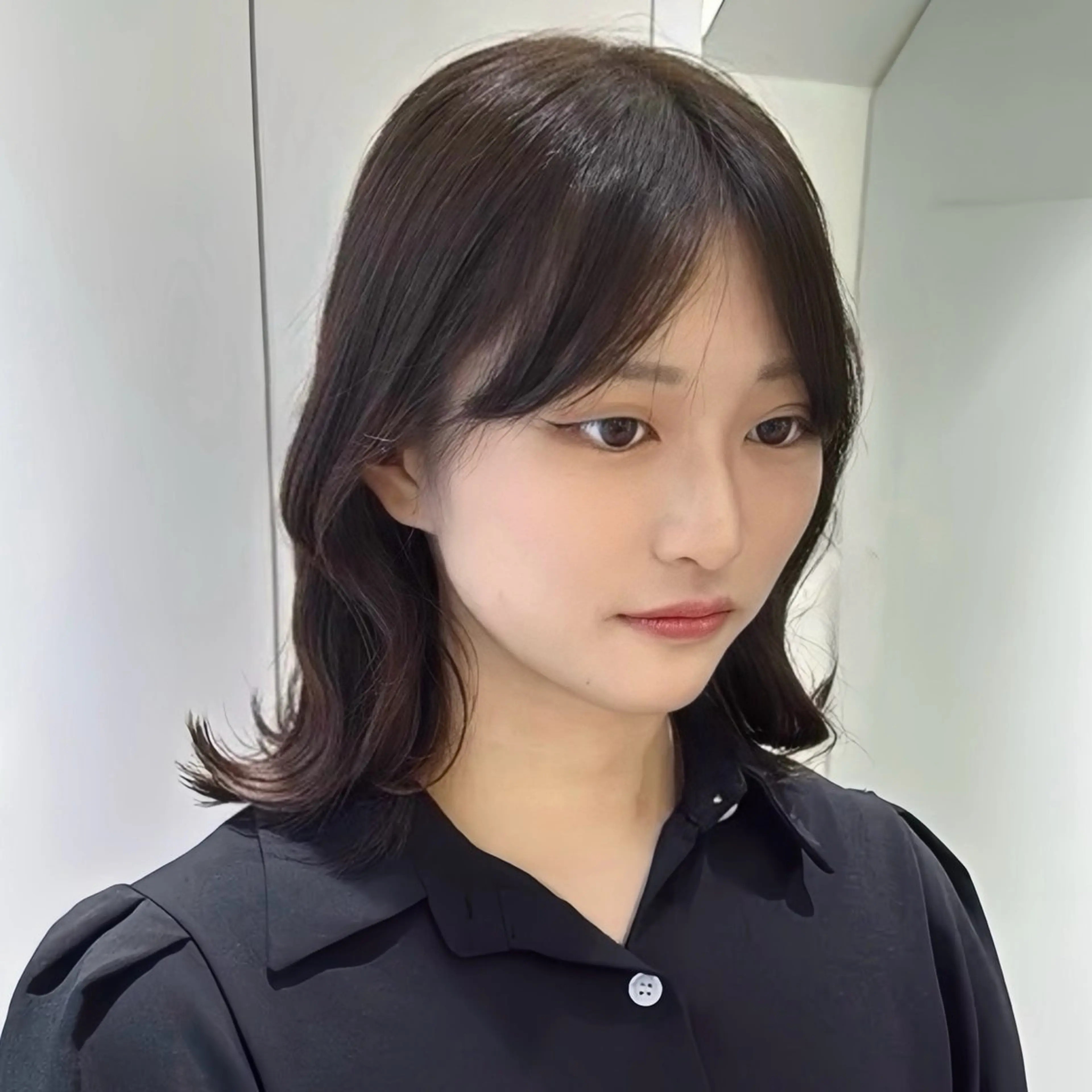 ミディアム カラー ヘアカラー Parve Mix 森 美遥🇰🇷🩶のヘアスタイル