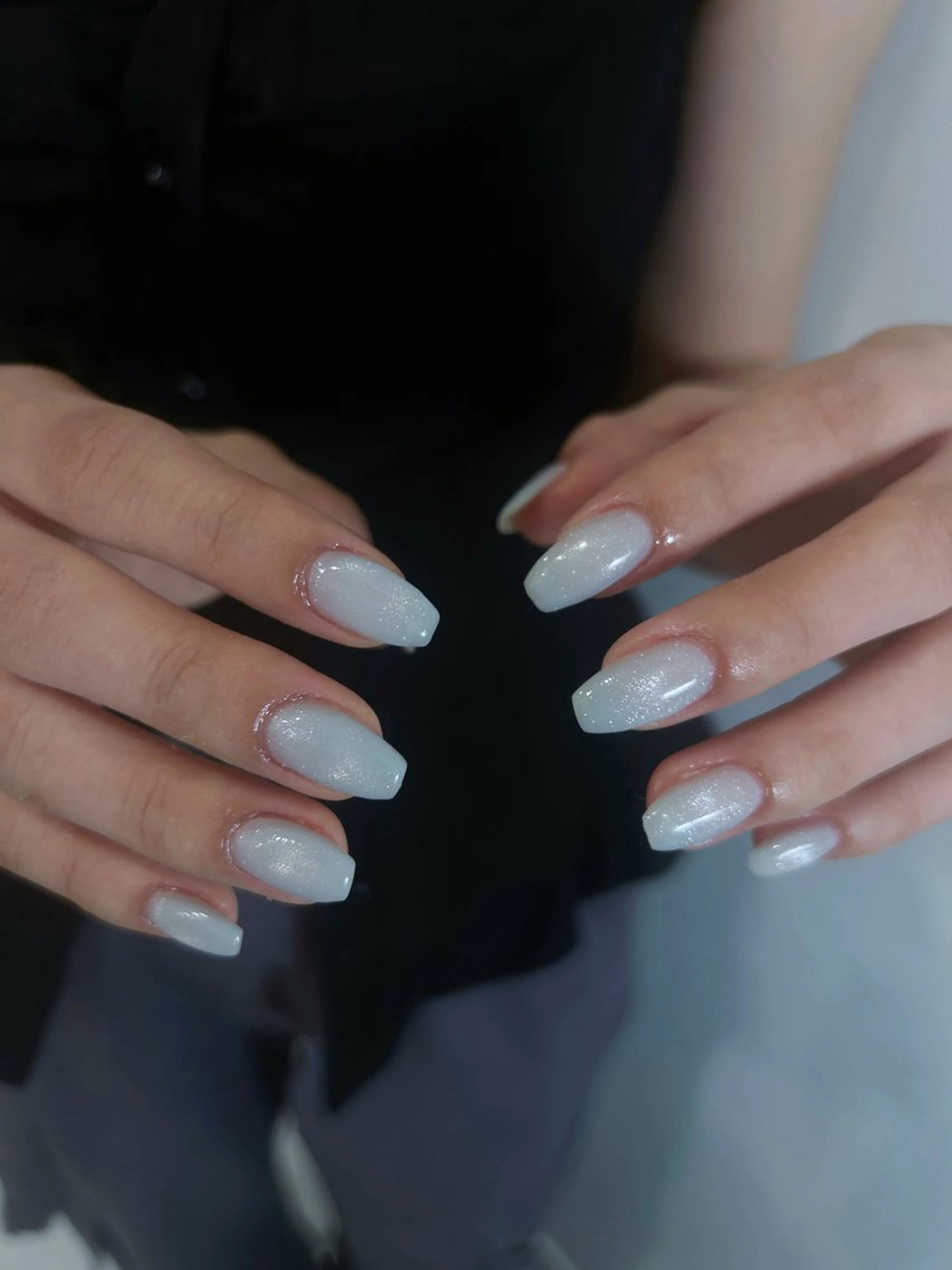 ネイル ホワイト ハンドネイル Shion .のネイルデザイン