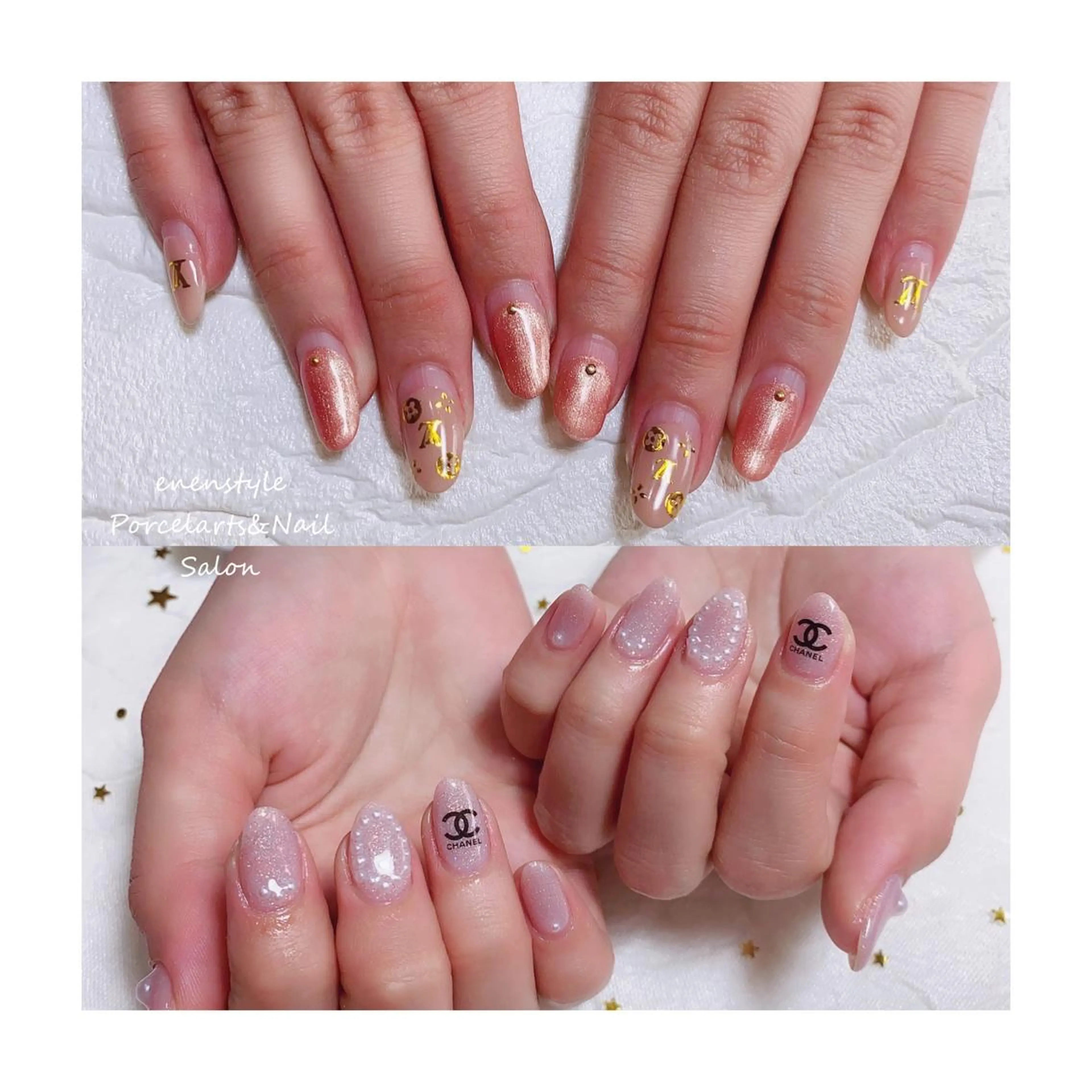 ミディアム ネイル ハンドネイル 👑enen style👑のネイルデザイン