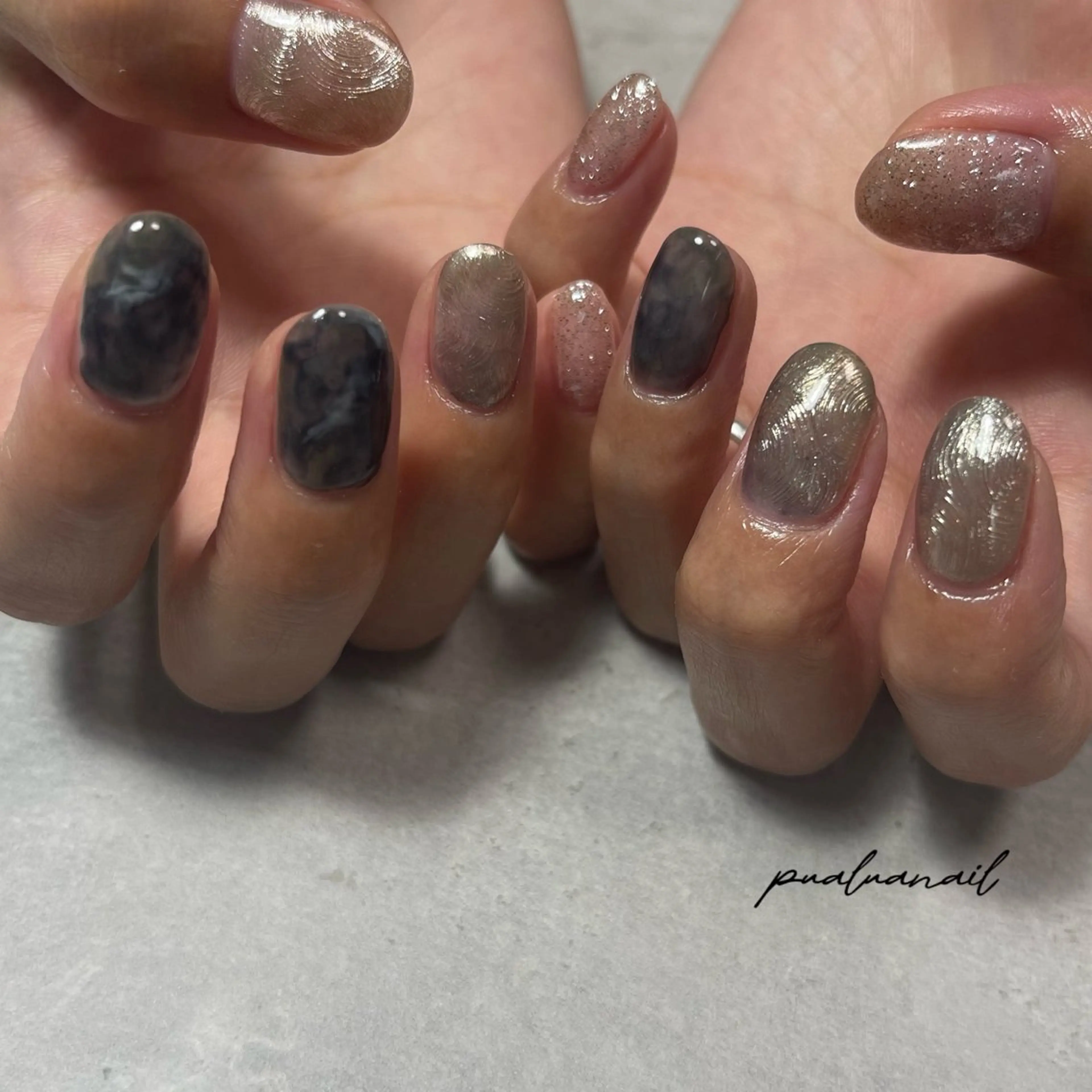 ネイル ハンドネイル pualua miharuのネイルデザイン