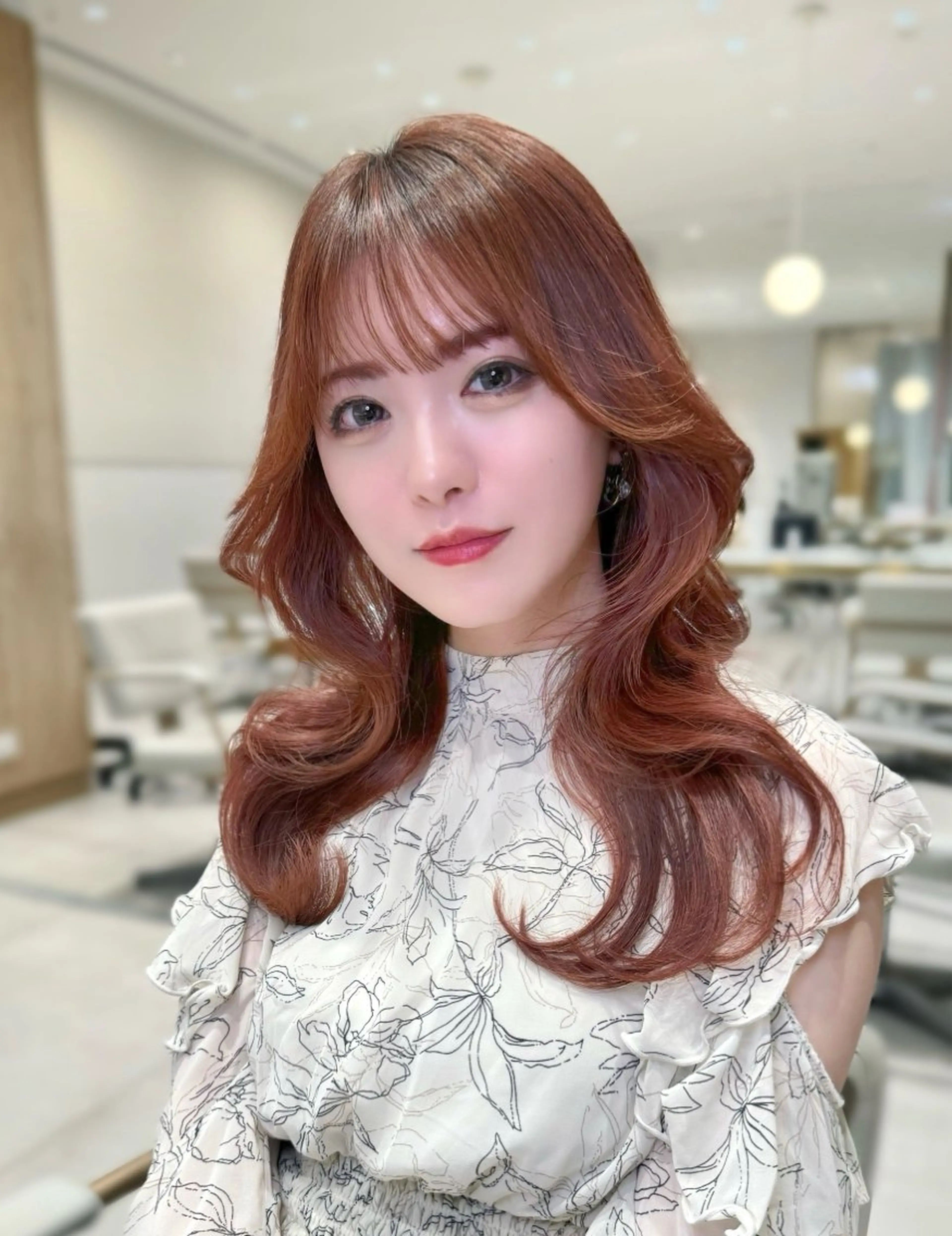 セミロング カラー 韓国ヘア/レイヤー/ 顔まわり/りょーとのヘアスタイル