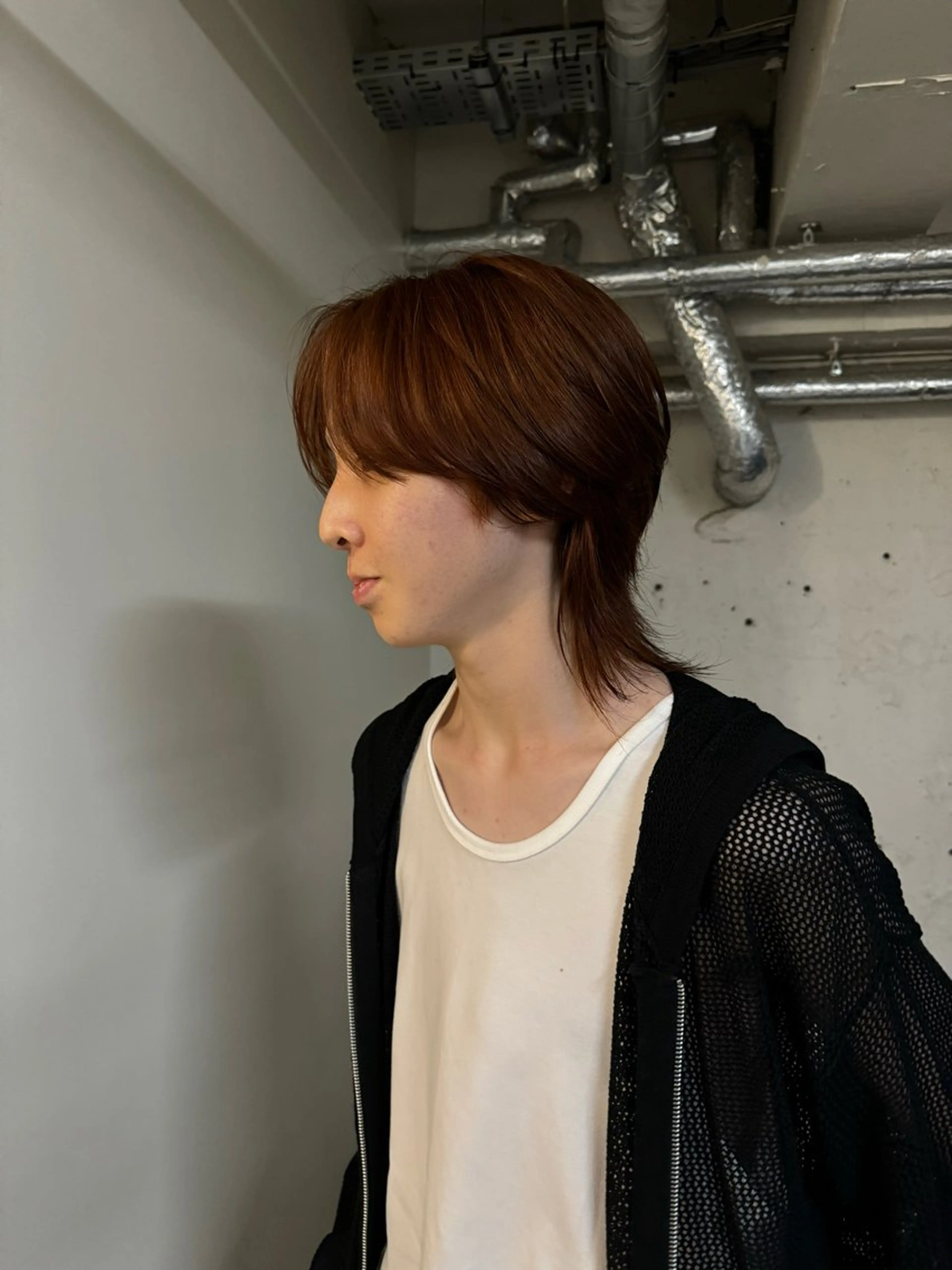 カラー メンズ メンズブリーチ ブリーチ ブラウンカラー ダブルカラー ブリーチなしカラー たける/韓国へア /ダウンパーマのヘアスタイル