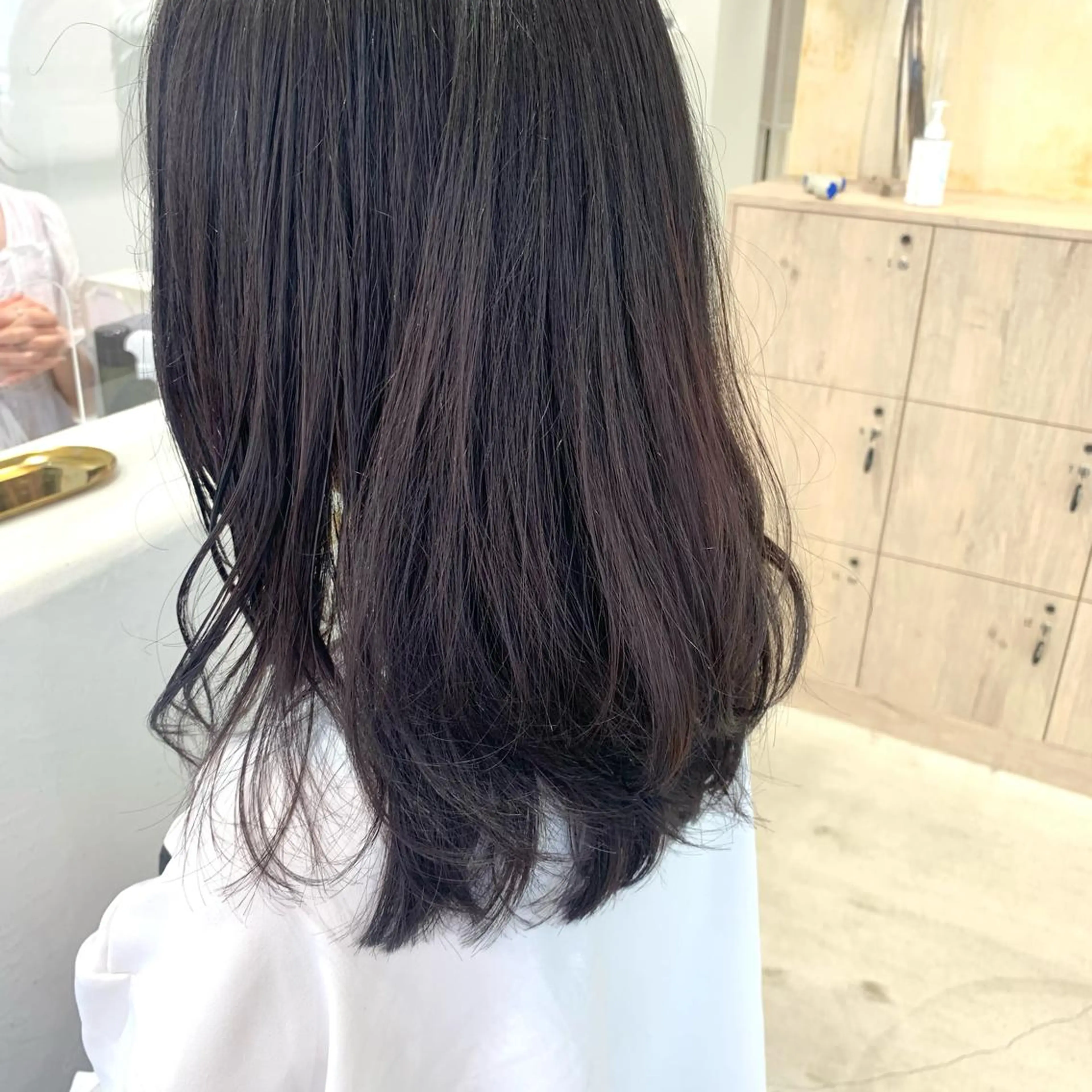 セミロング カラー ボブ/美髪矯正 /佐藤　奈巳のヘアスタイル