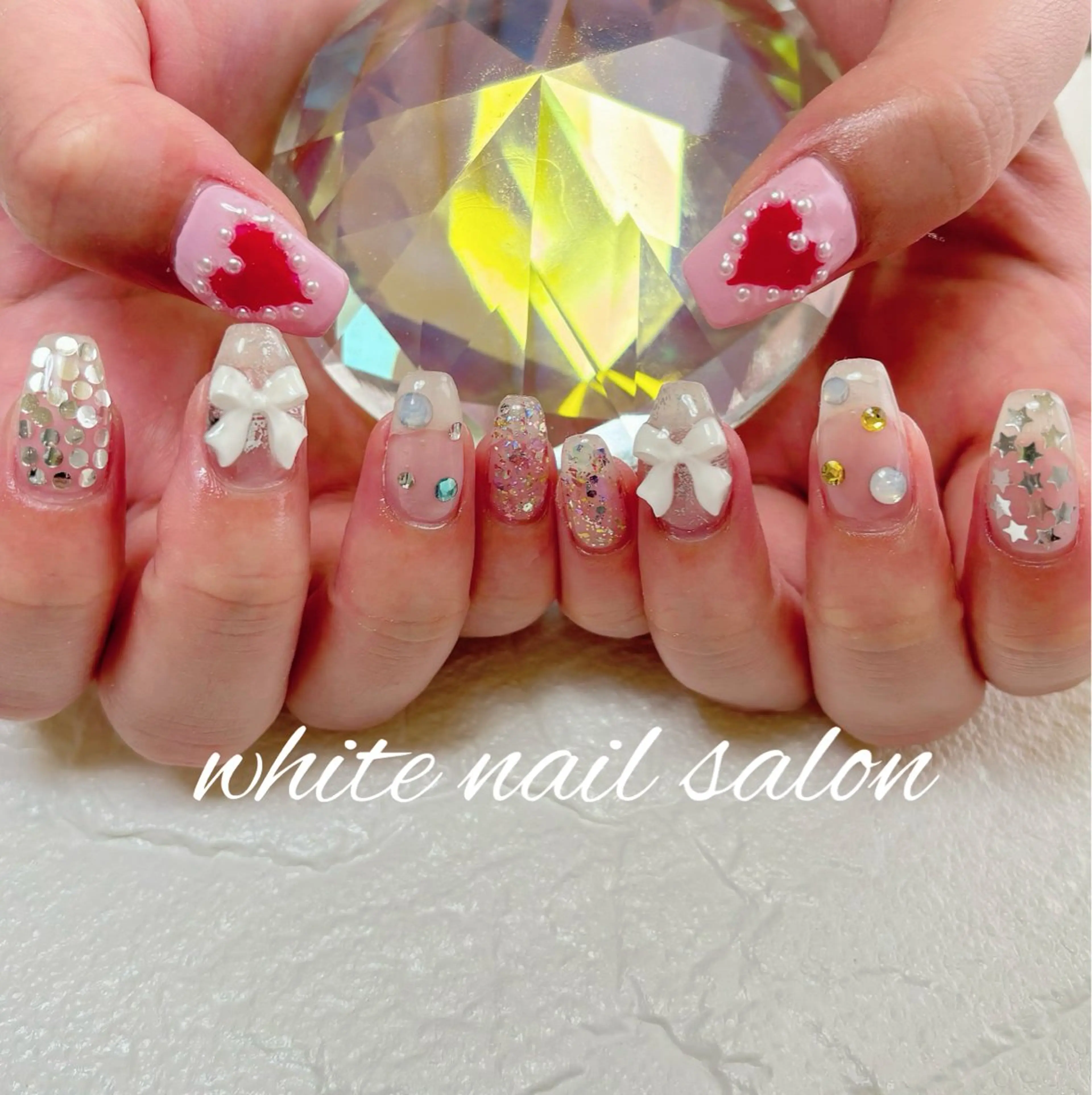 ネイル 持ち込み ホワイト ハンドネイル white nail salonのネイルデザイン