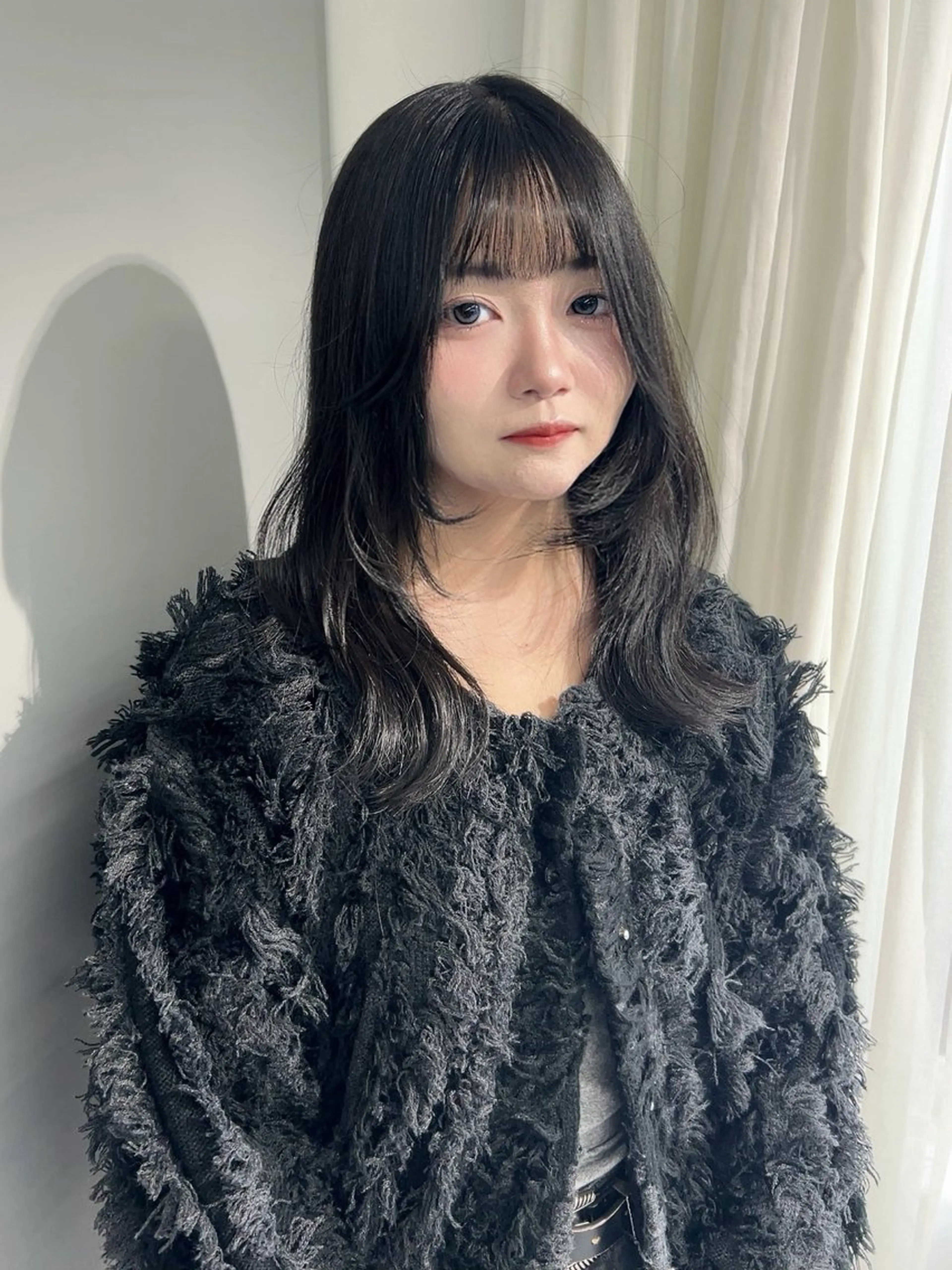 ミディアム カラー レイヤーカット カット ヘアカラー shizuna/平尾 /カラー/髪質改善のヘアスタイル