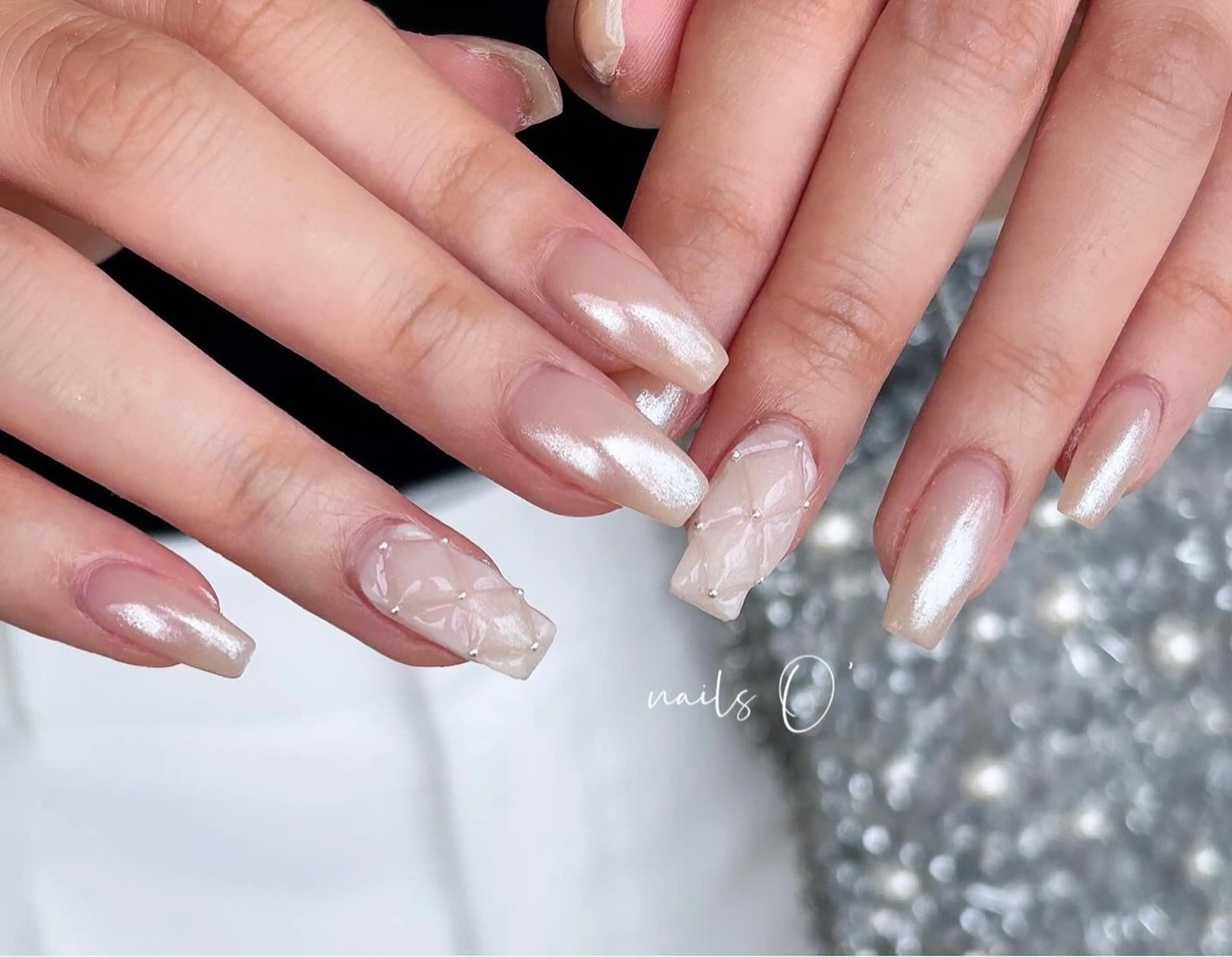 ネイル ハンドネイル 大人可愛いネイル🎗 Hinaのネイルデザイン