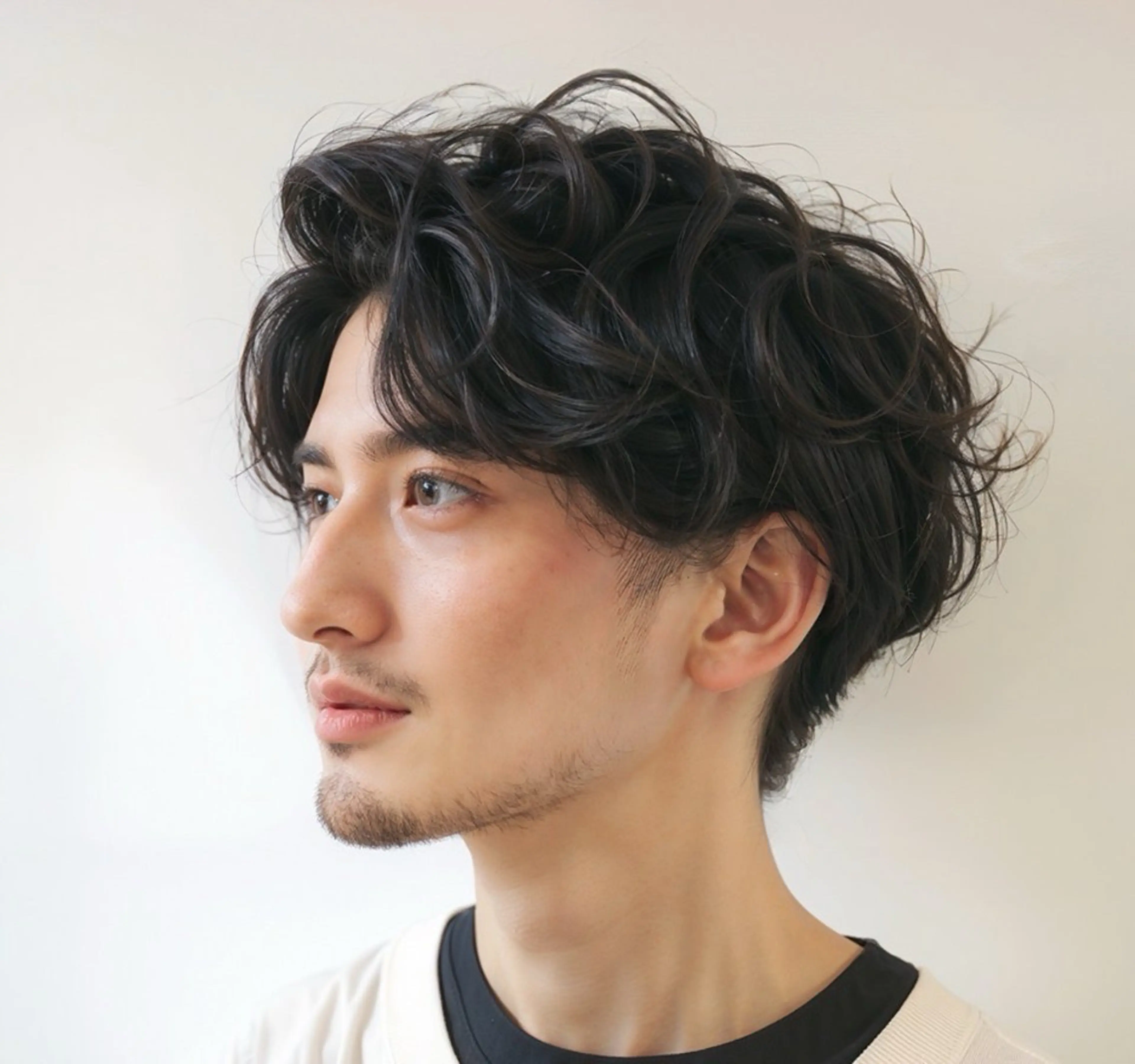 men's似合わせカット➕毛流れフェザーパーマの写真