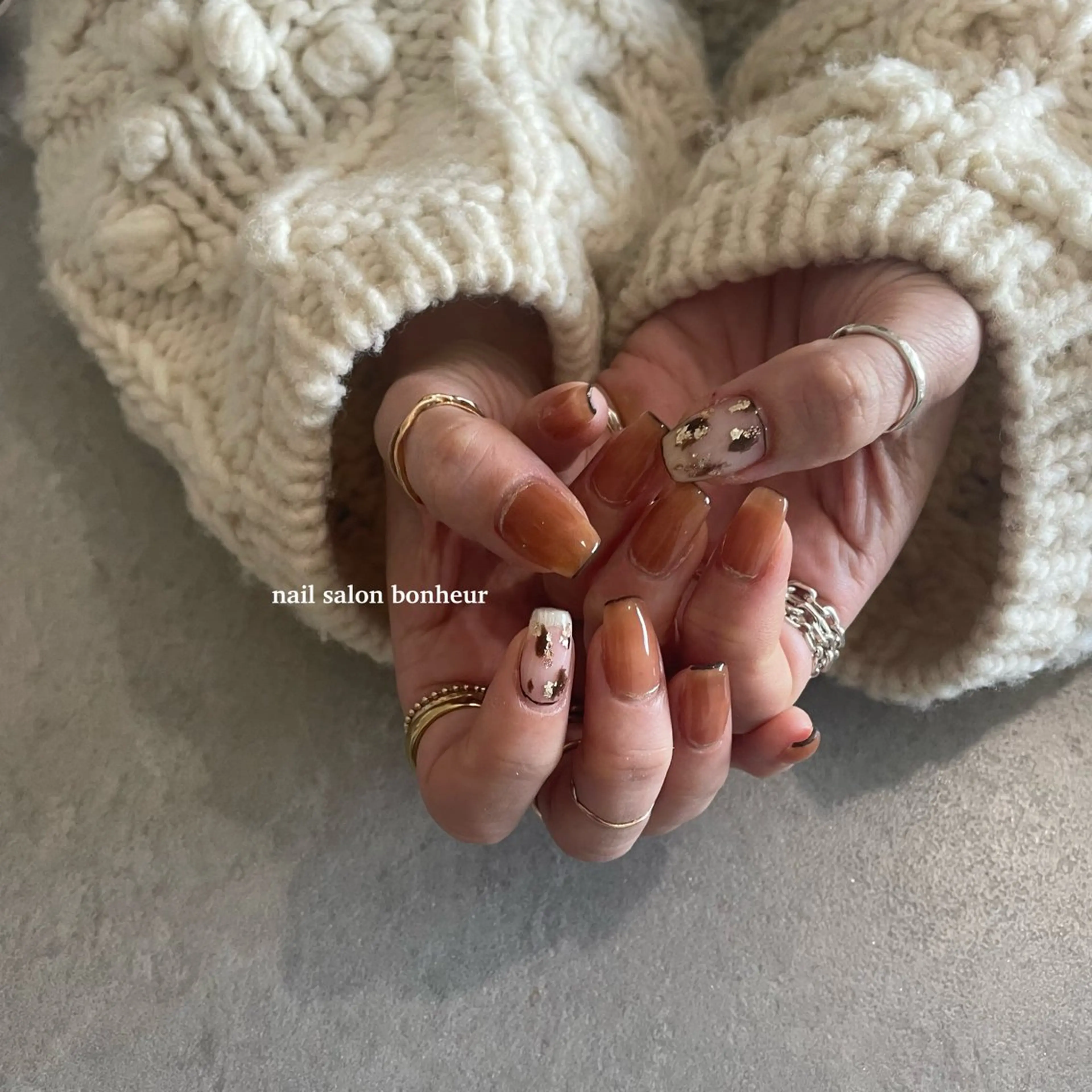 ネイル ハンドネイル nail salon bonheurのネイルデザイン