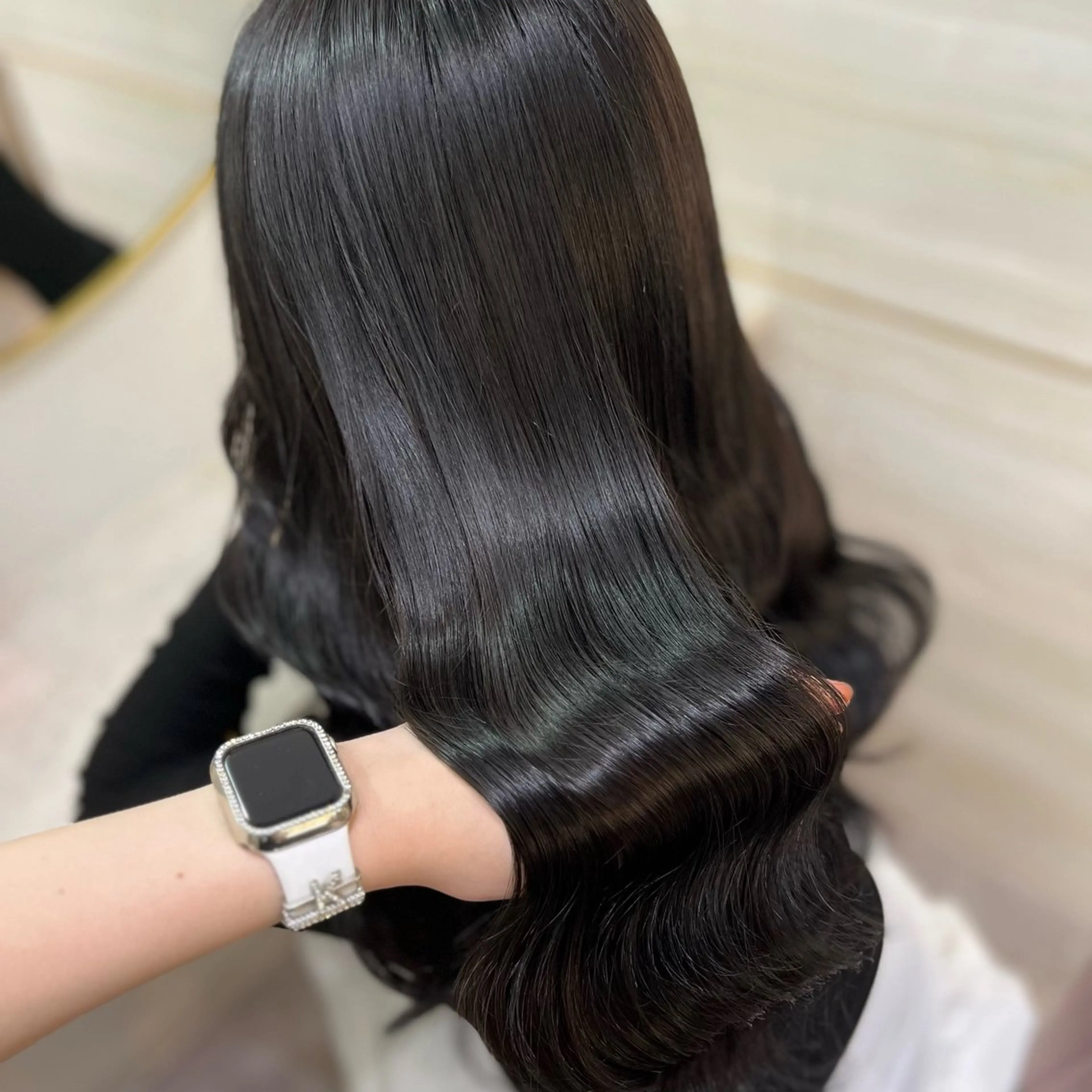 ロング カラー 💘Kurea💘 艶髪/韓国/暗髪のヘアスタイル