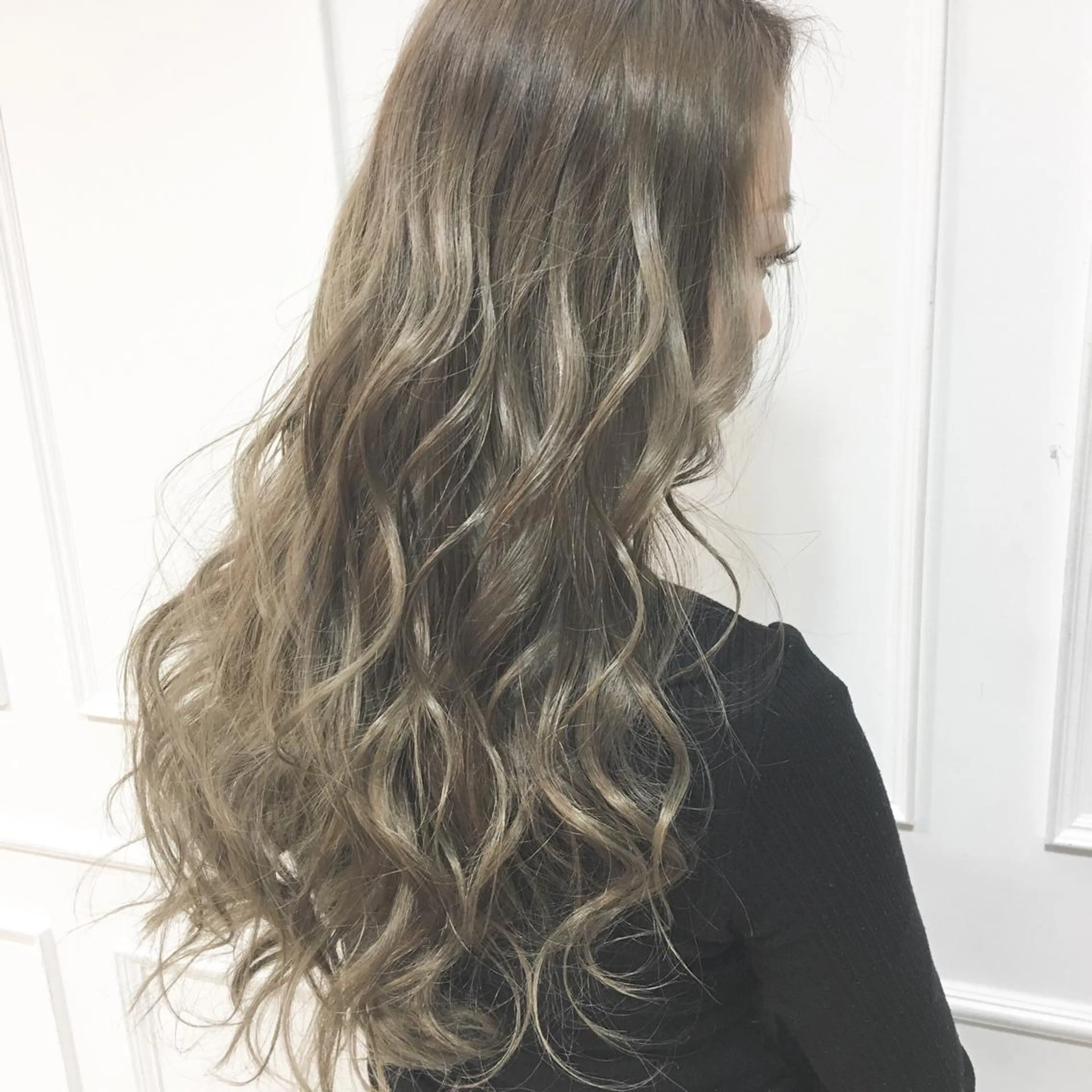 ロング カラー パーマ ヘアアレンジ ◆感動口コミ/最小顔 理論カット◆森口 峻のヘアスタイル