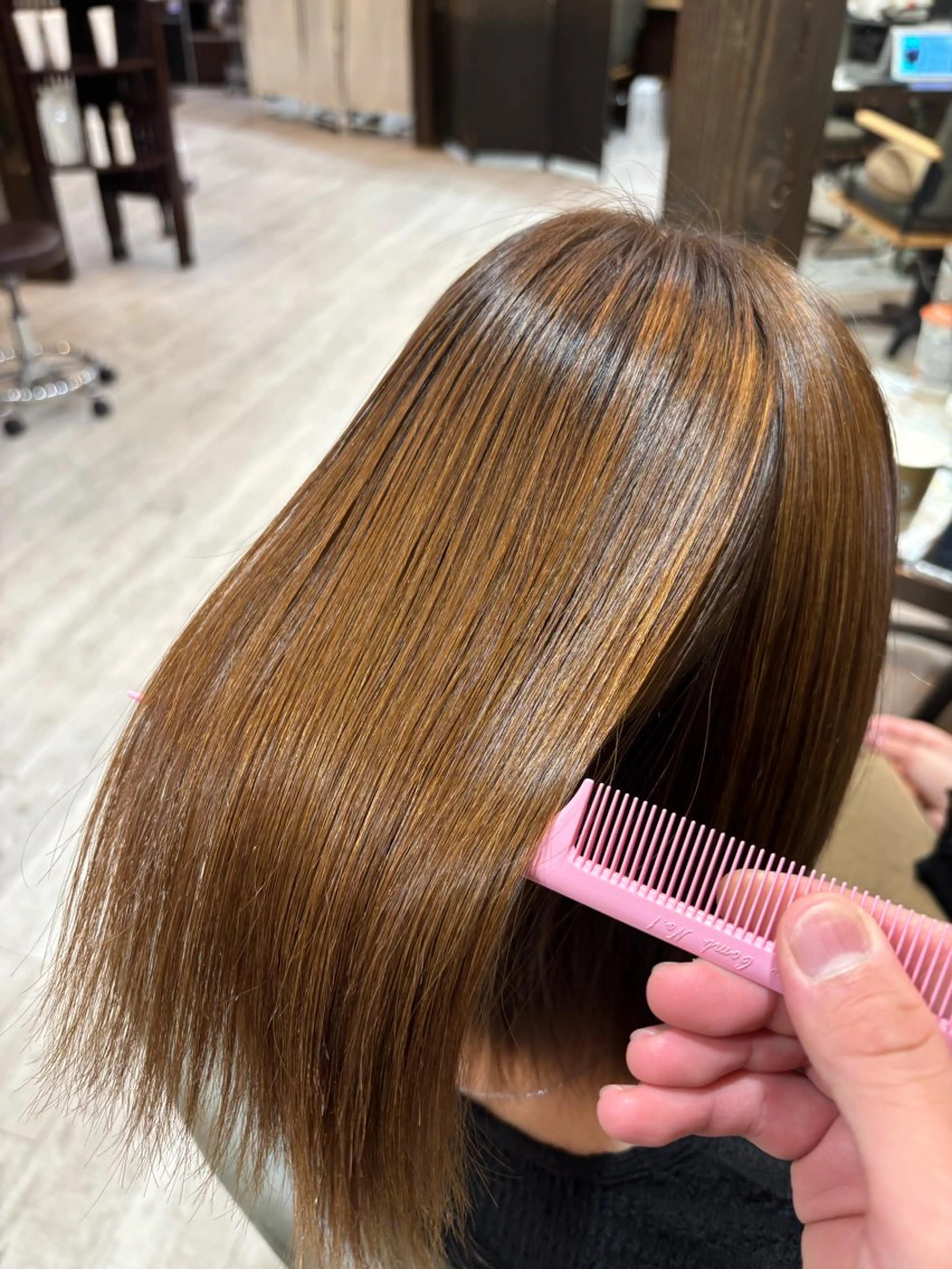 ミディアム 縮毛矯正 ヘアカラー 縮毛矯正 【モデル様募集中】 渡邊 マサキのヘアスタイル