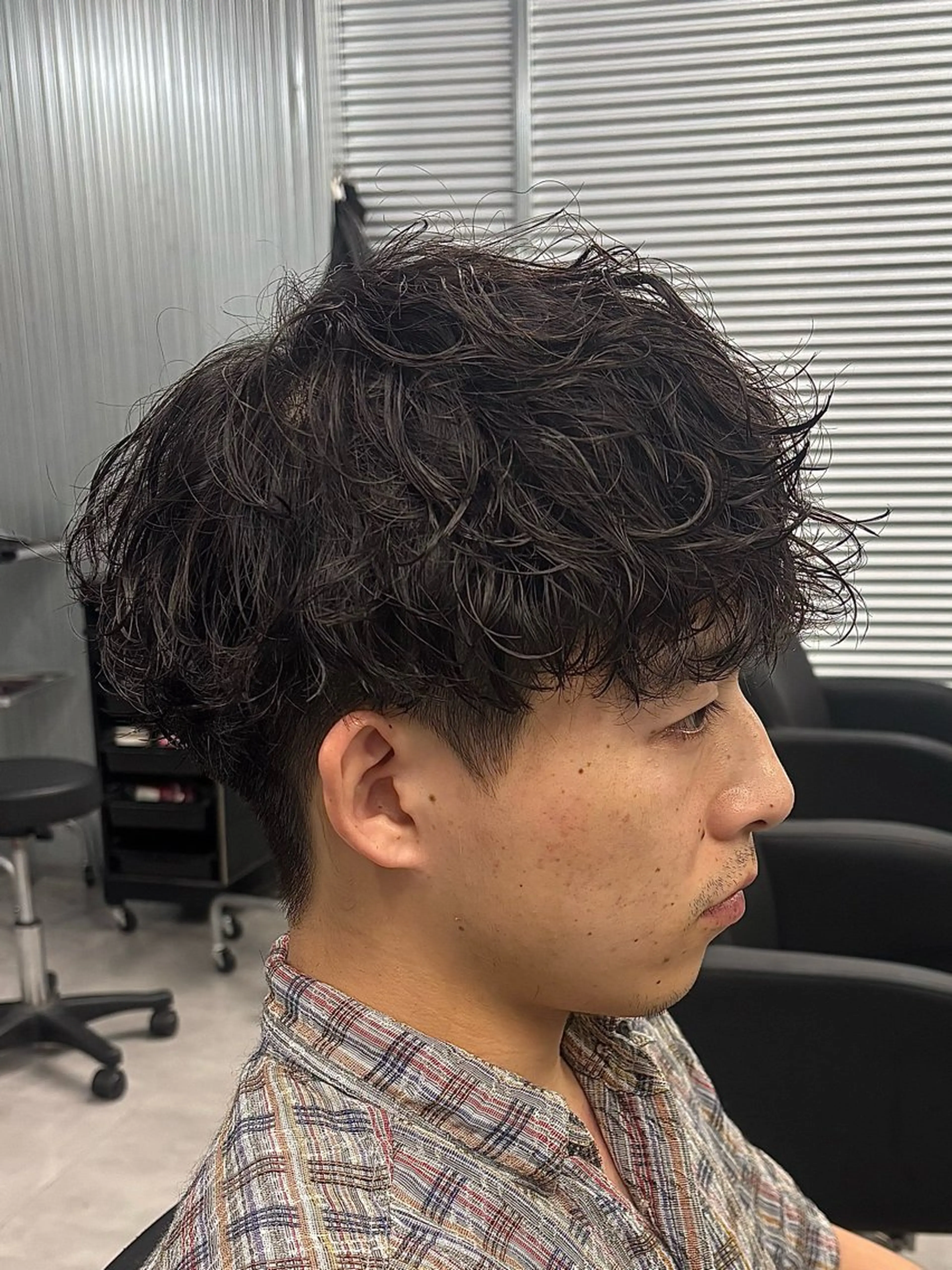 メンズカット+パーマ+ダメージ補修トリートメントの写真