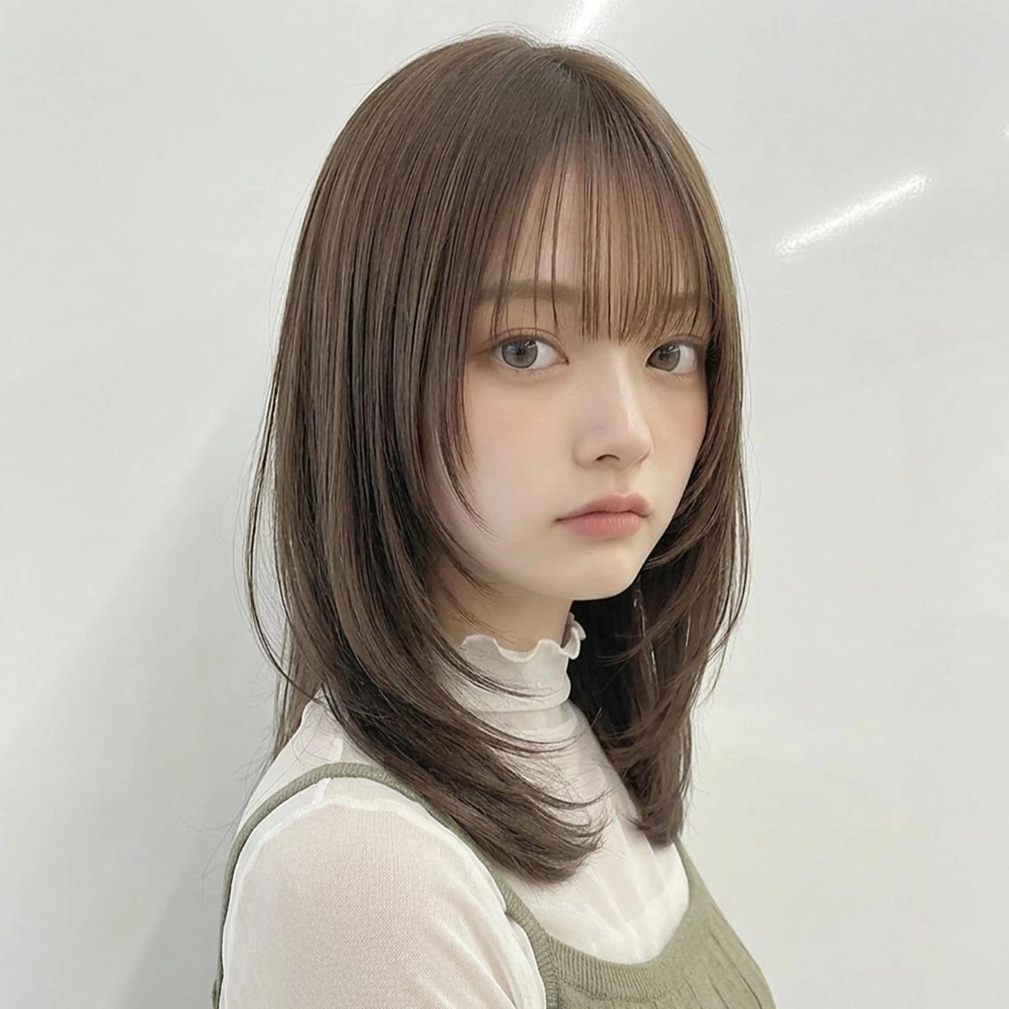 セミロング 💧艶髪ストレート ✨ロング／府川直樹のヘアスタイル