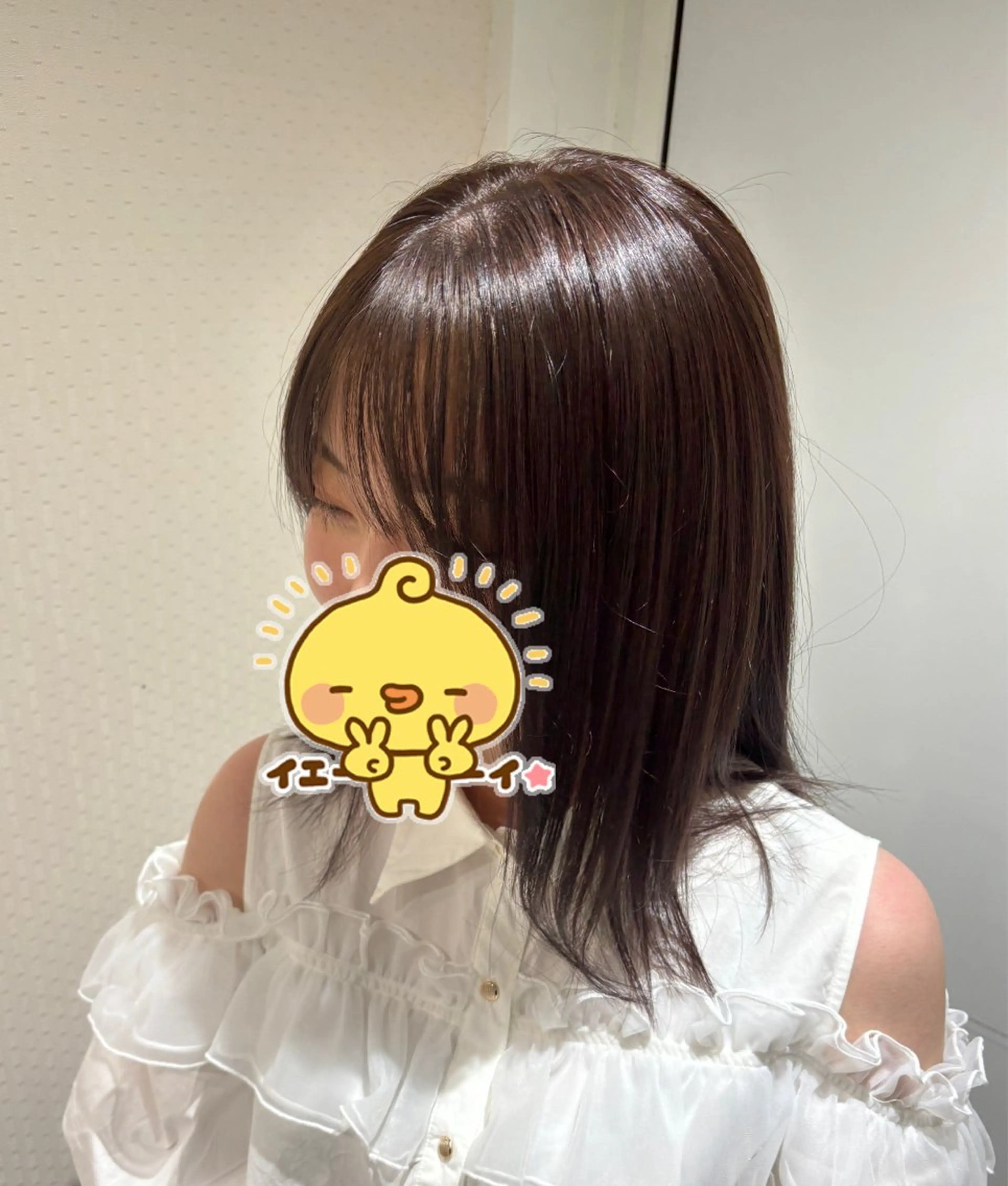 カラー バイオレットカラー ヘアカラー 間島 叶のヘアスタイル