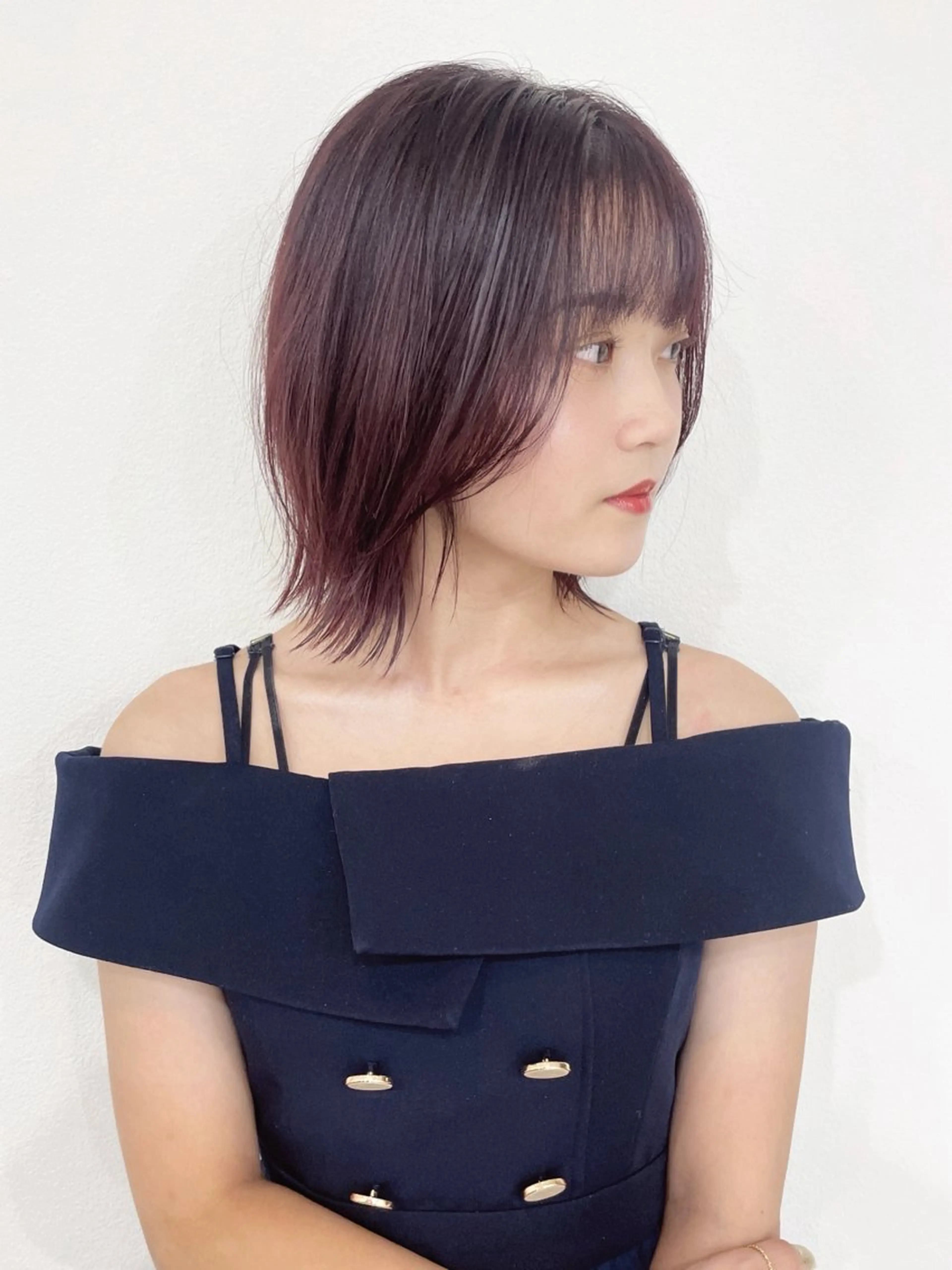 ミディアム カット ヘアカラー トリートメント 髪質改善縮毛矯正 ◽️河野泰貴のヘアスタイル
