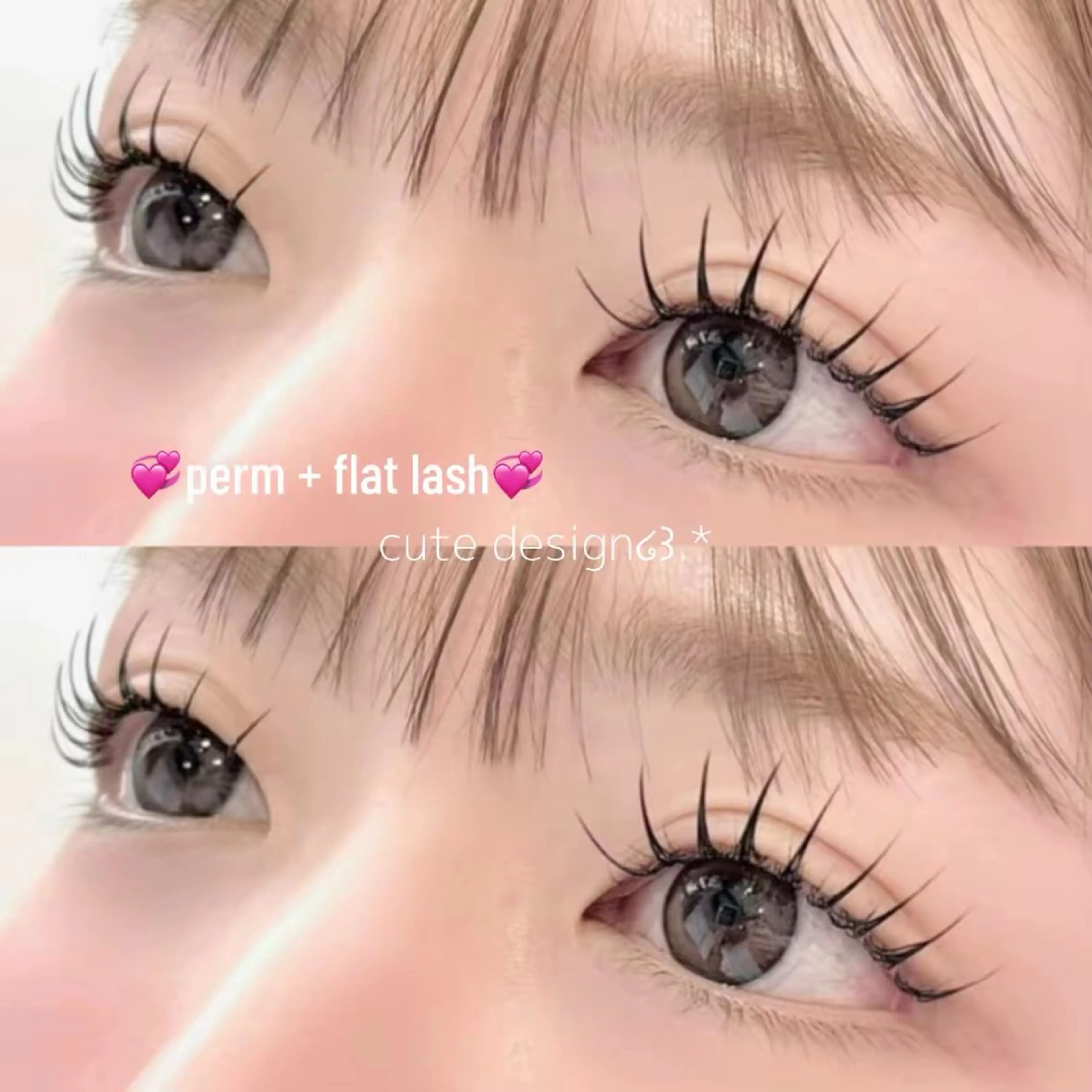 マツエク・マツパ フラットラッシュ Lカール CreBiA🫧 yuhiのマツエク・マツパデザイン