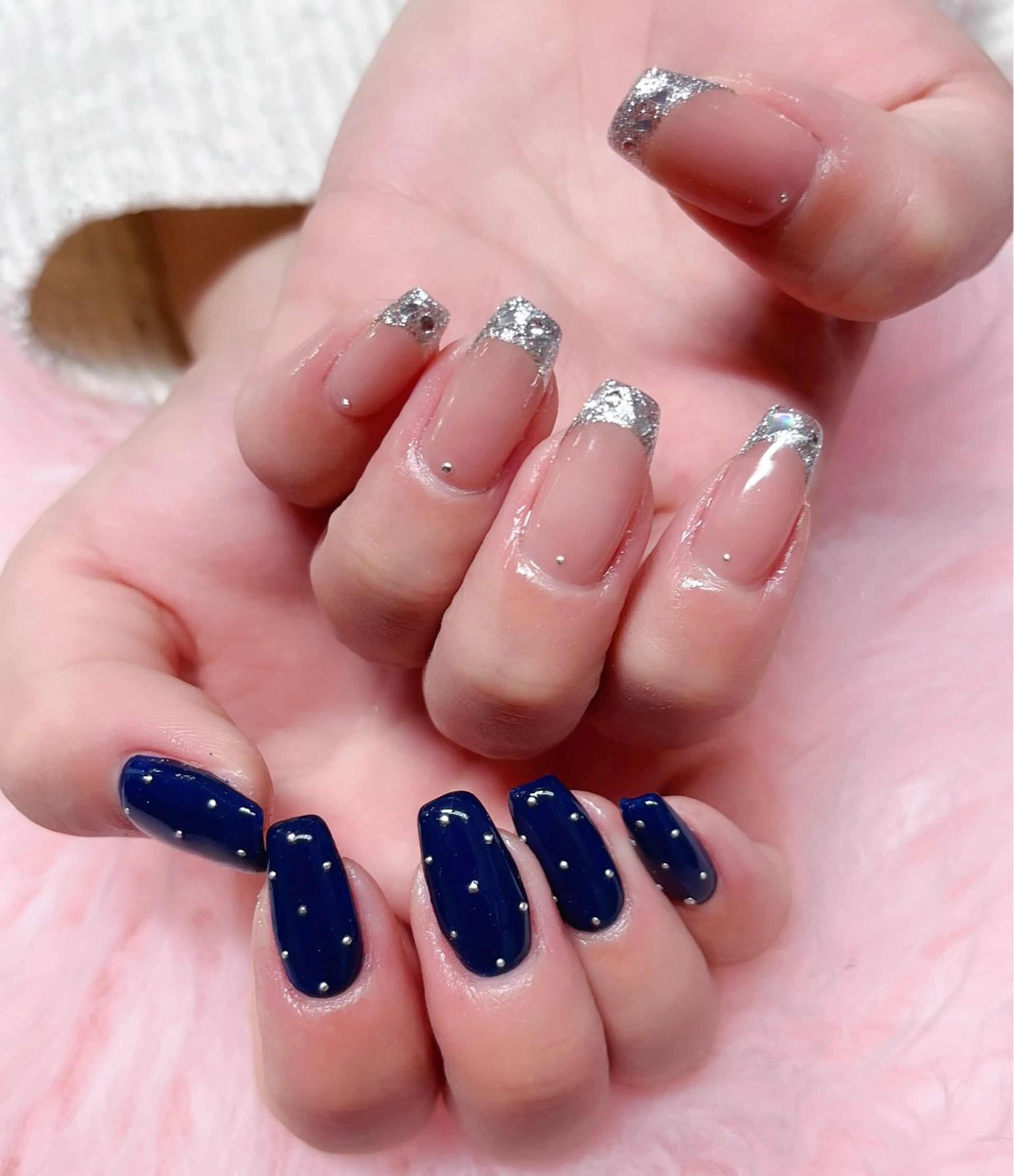 ネイル ハンドネイル MoonNail ユリ🌸のネイルデザイン
