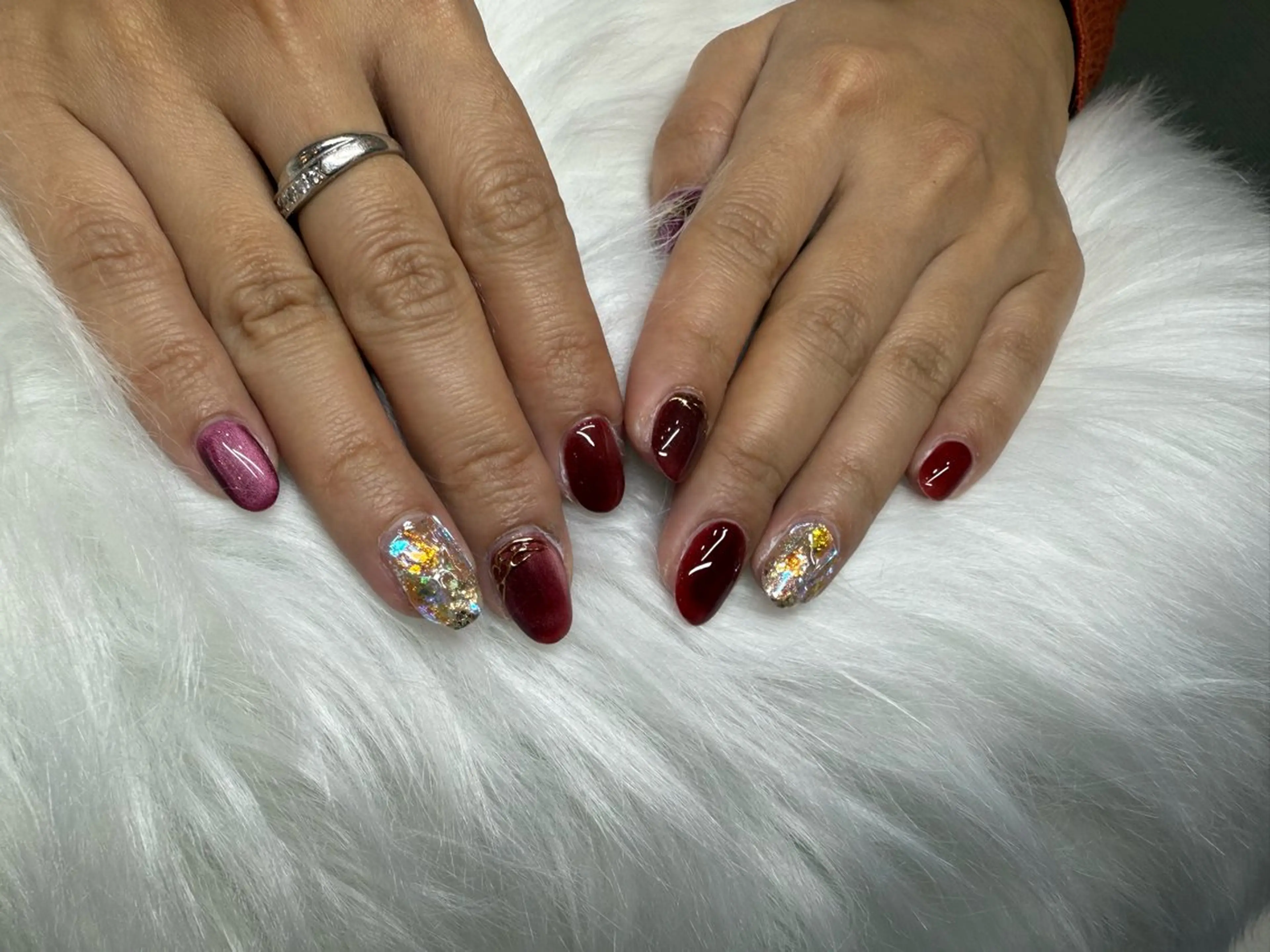 ネイル マグネットネイル R.I みちのネイルデザイン