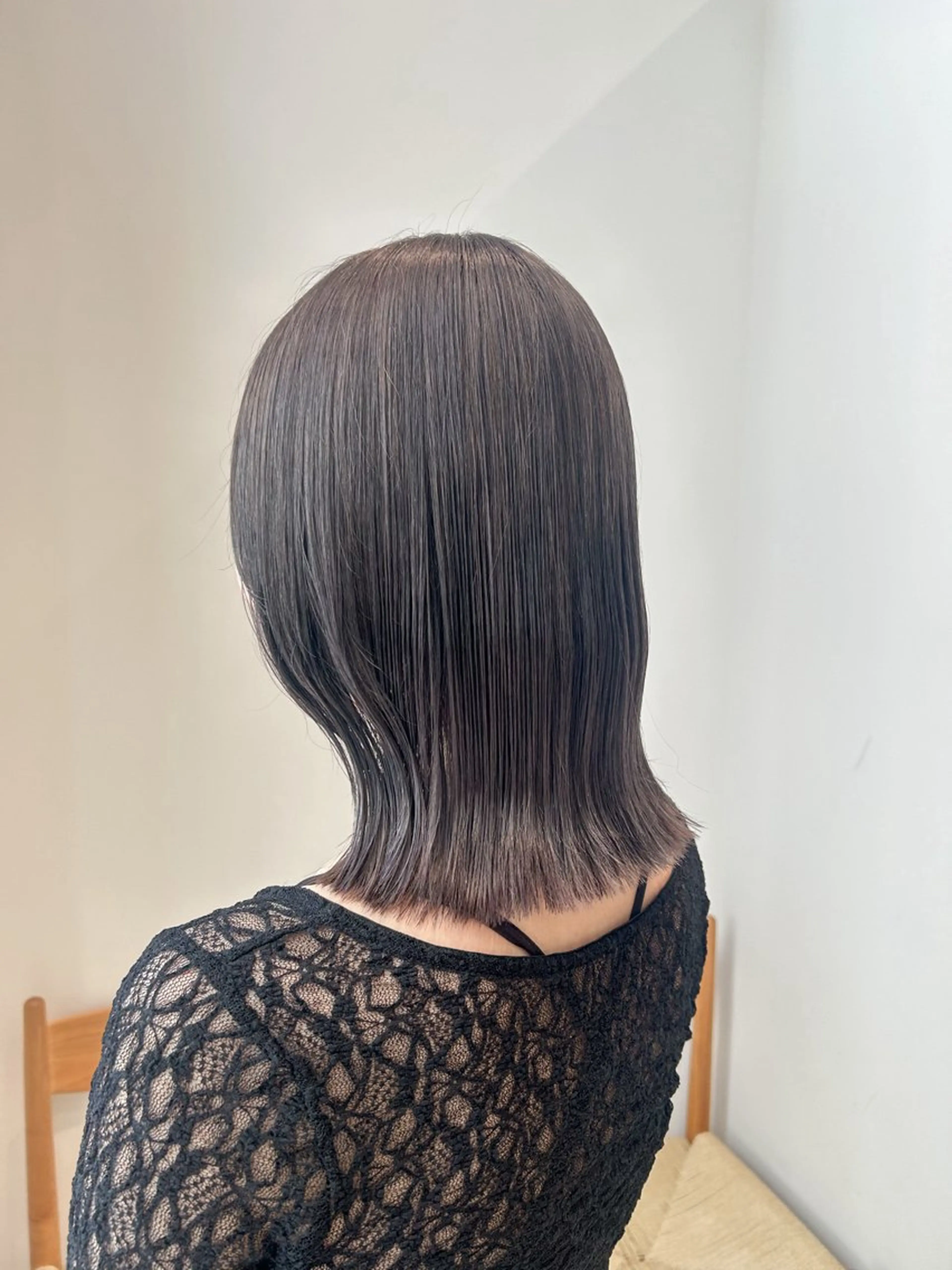 ミディアム カラー ヘアアレンジ ブリーチ カット ヘアカラー トリートメント yuka .のヘアスタイル