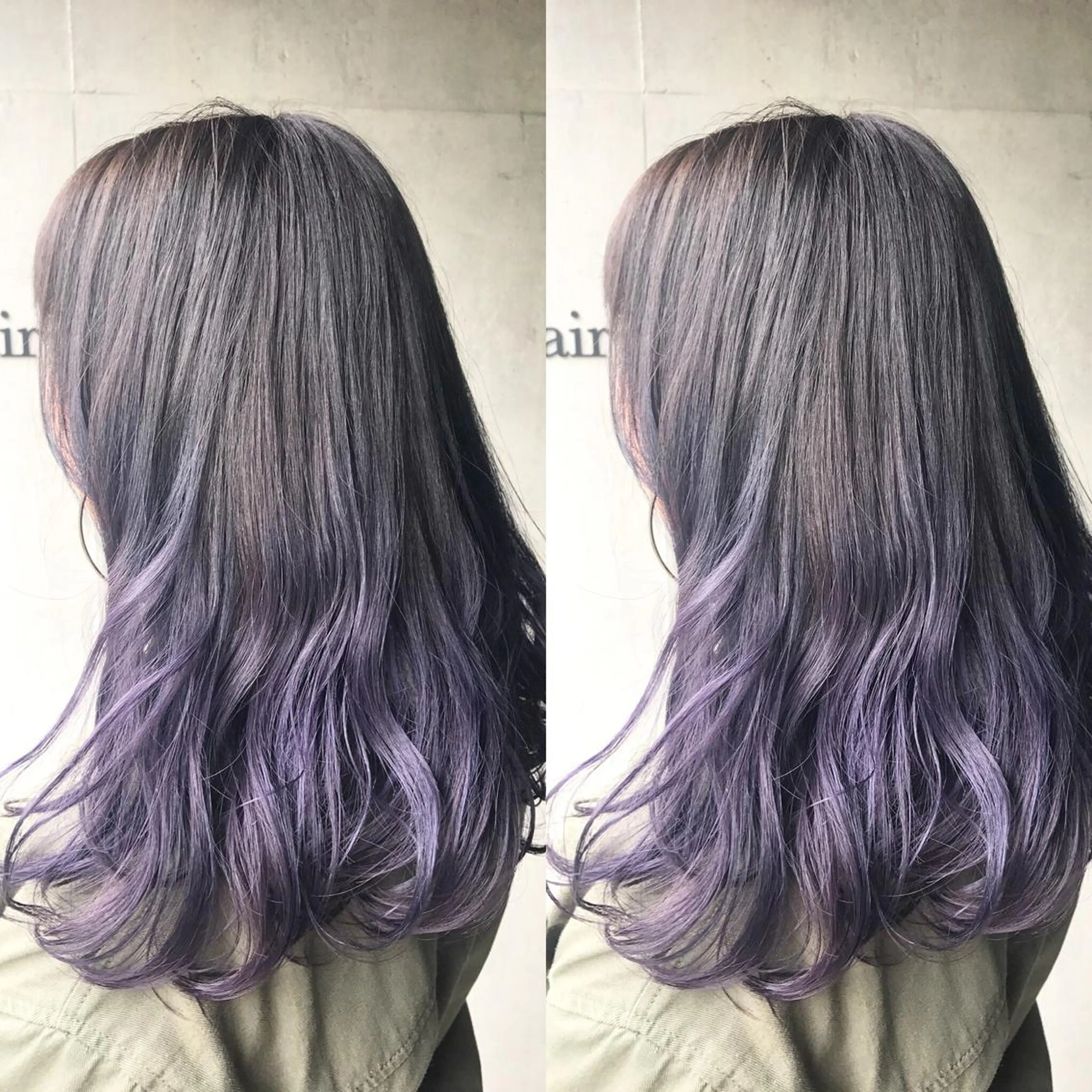 セミロング カラー ヘアアレンジ ブリーチ ヘアカラー トリートメント ヘアセット 🫧柔色/トレンド カラー/川辺晴加のヘアスタイル