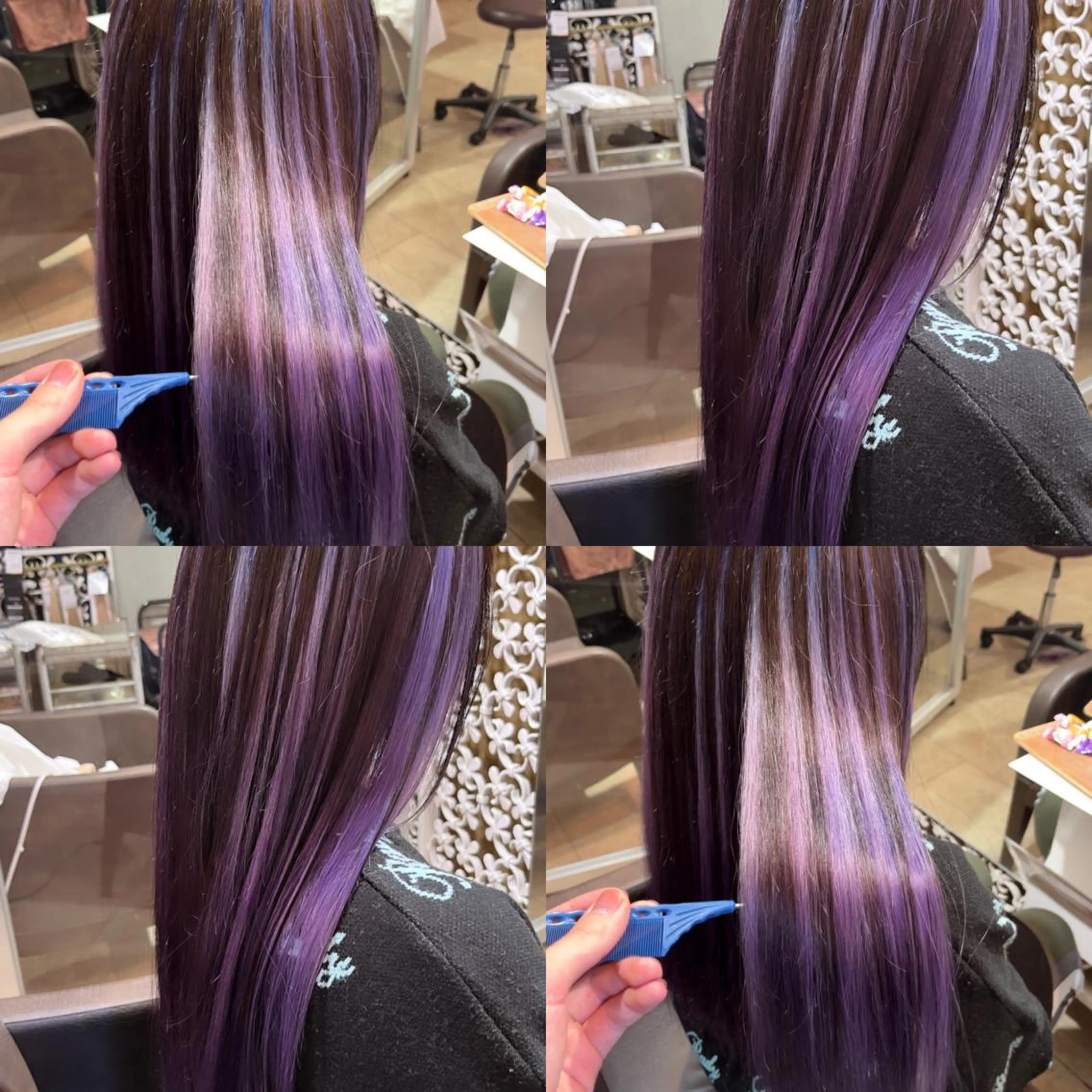 ロング カラー デザインカラー 髪質改善･縮毛矯正 特化･ユウシンのヘアスタイル