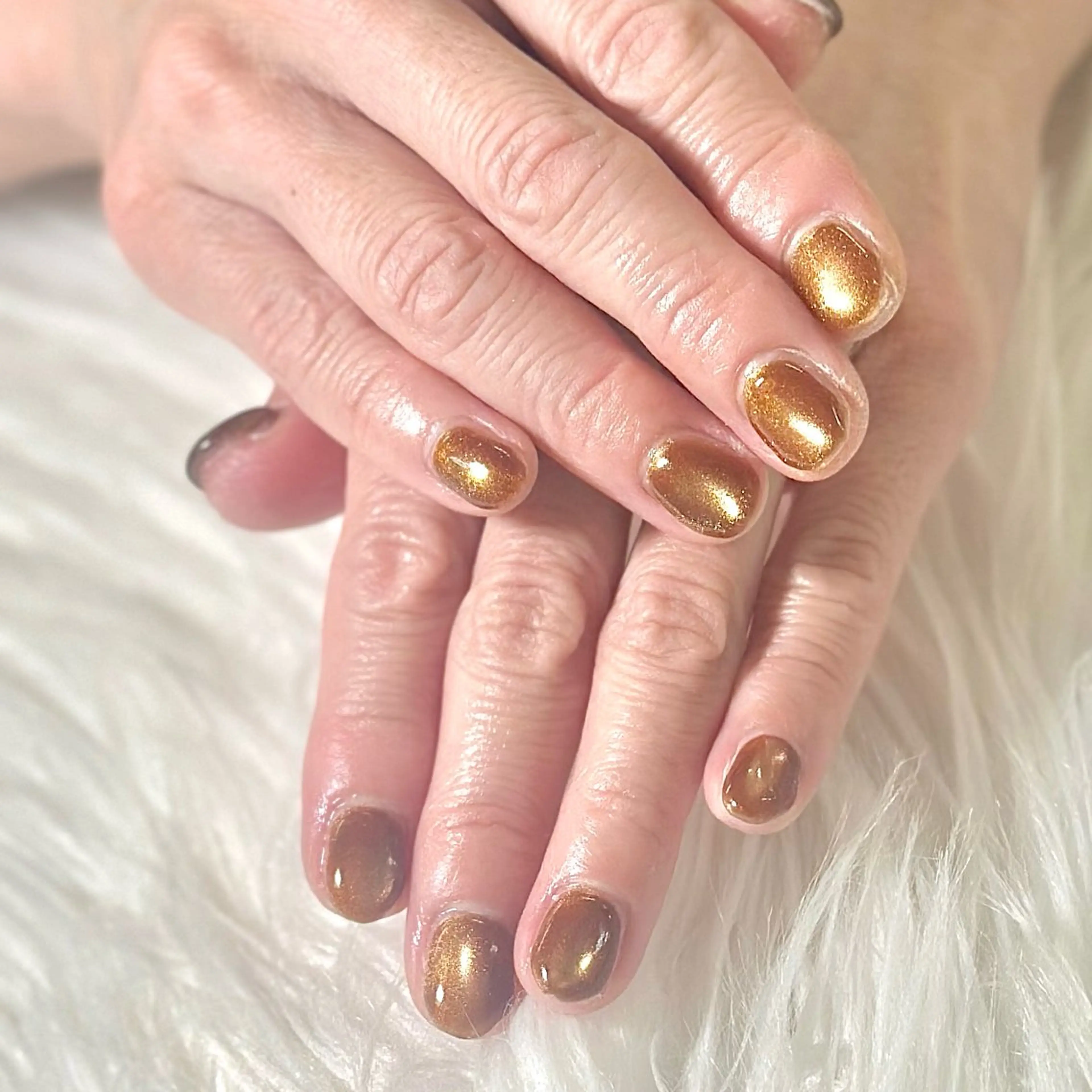 ネイル ラメ(グリッター) マグネットネイル ワンカラーネイル バレンタイン ハンドネイル Heartnail Hino Reinaのネイルデザイン