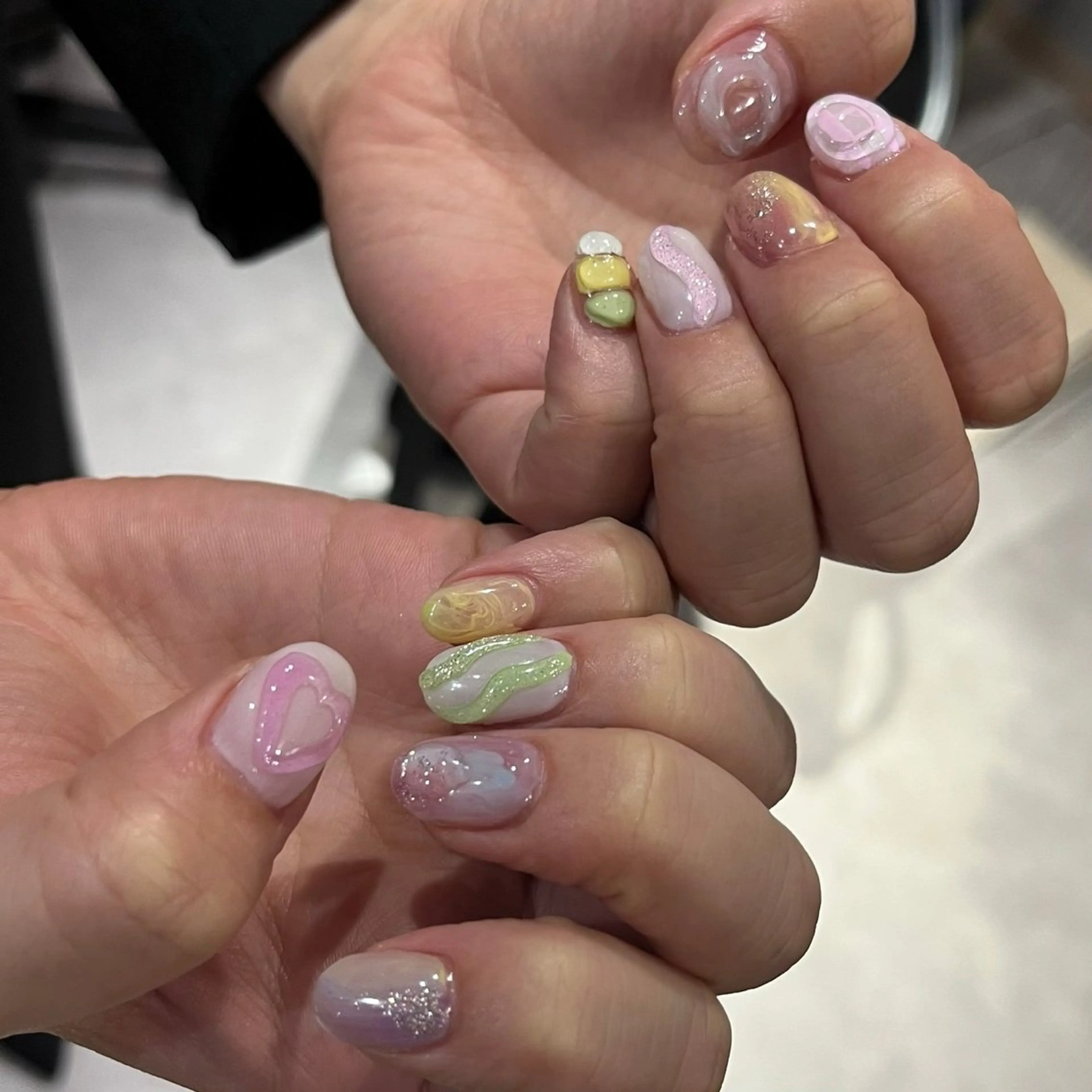 ネイル ハンドネイル フットネイル ASA nail / アート☀︎ニュアンスのネイルデザイン