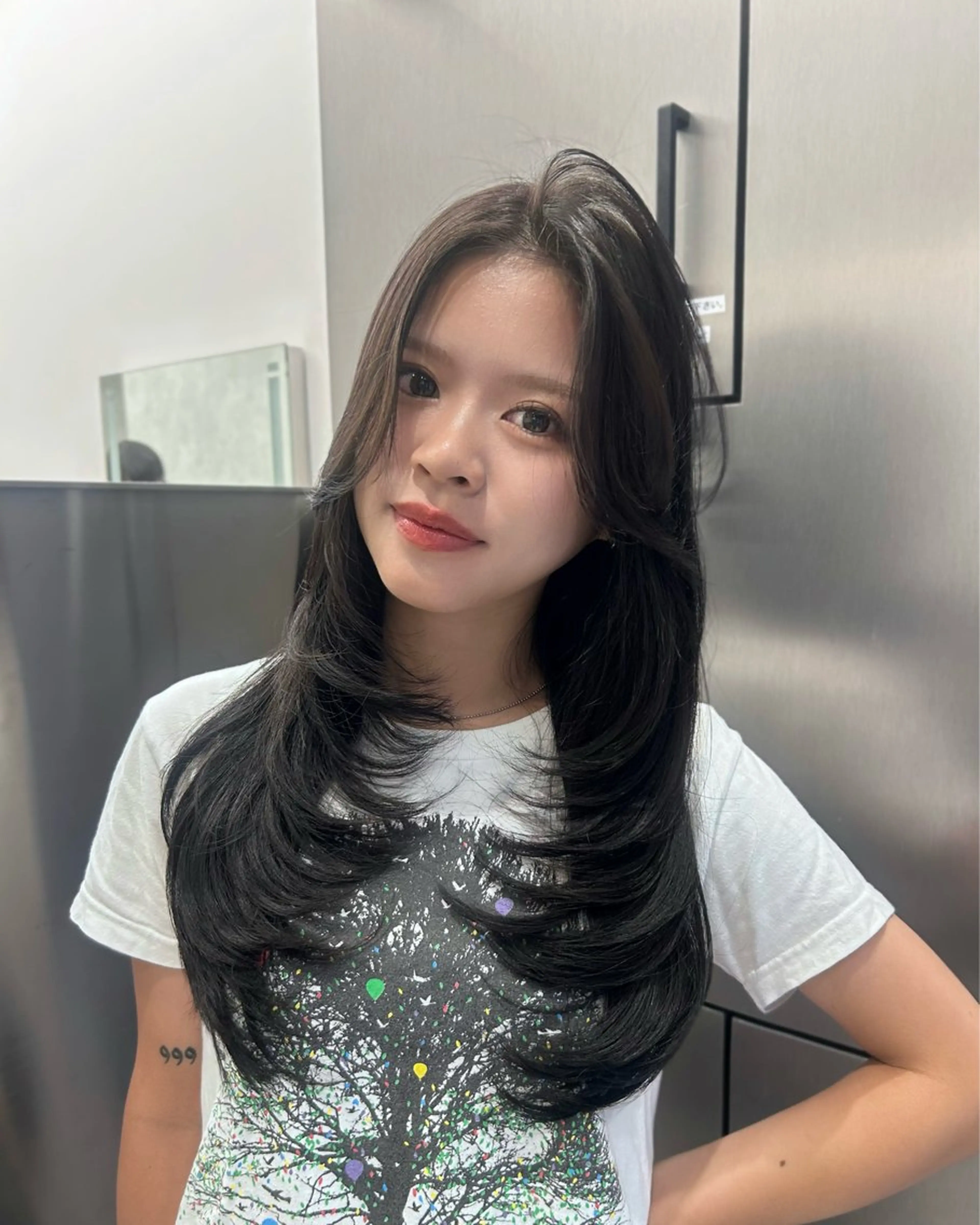 ロング レイヤーカット カット ヘアカラー トリートメント 大人レイヤー/艶美髪 🇺🇸TOMONAのヘアスタイル