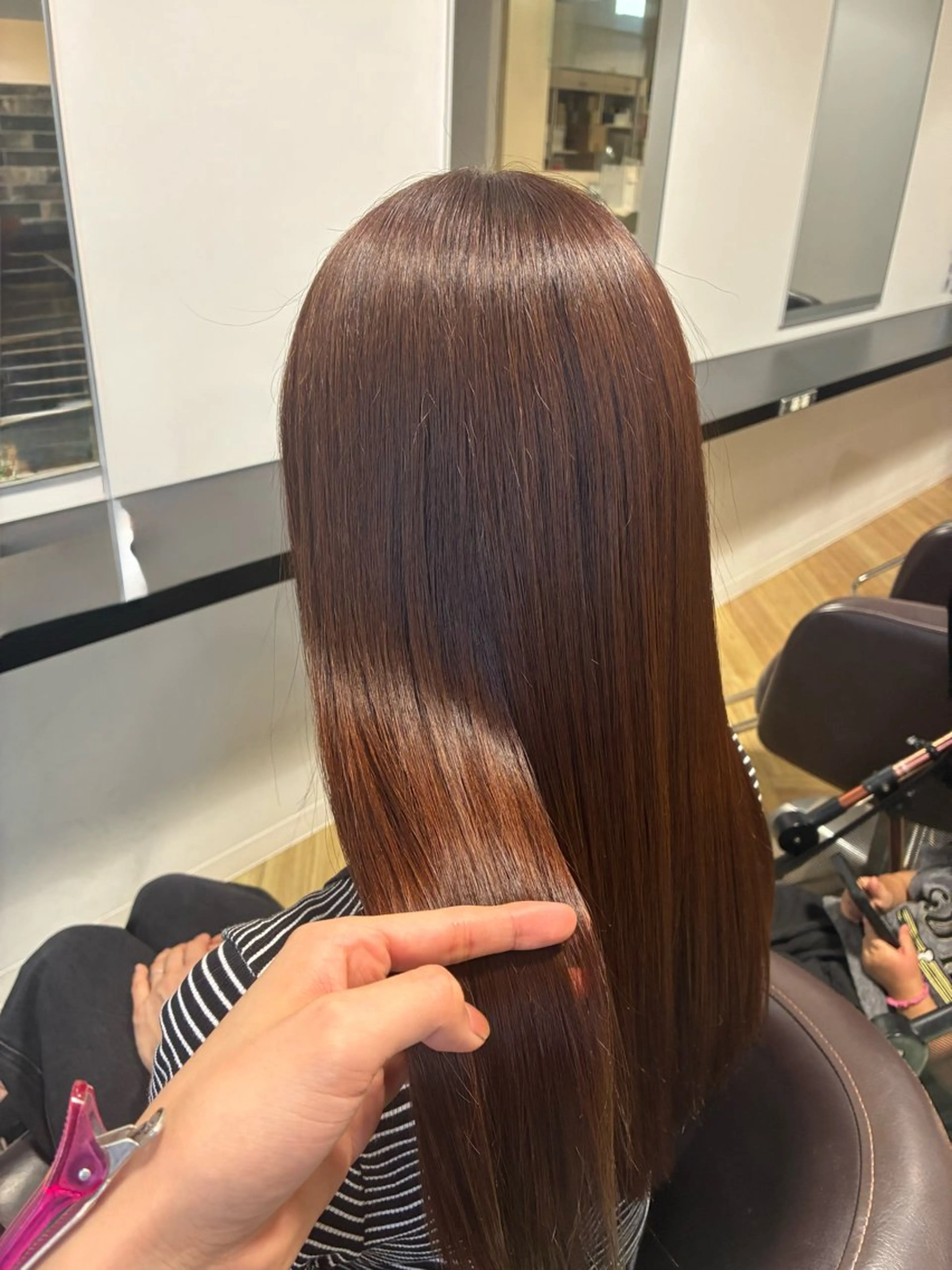 セミロング カット ヘアカラー トリートメント powderhair 福岡直弥のヘアスタイル