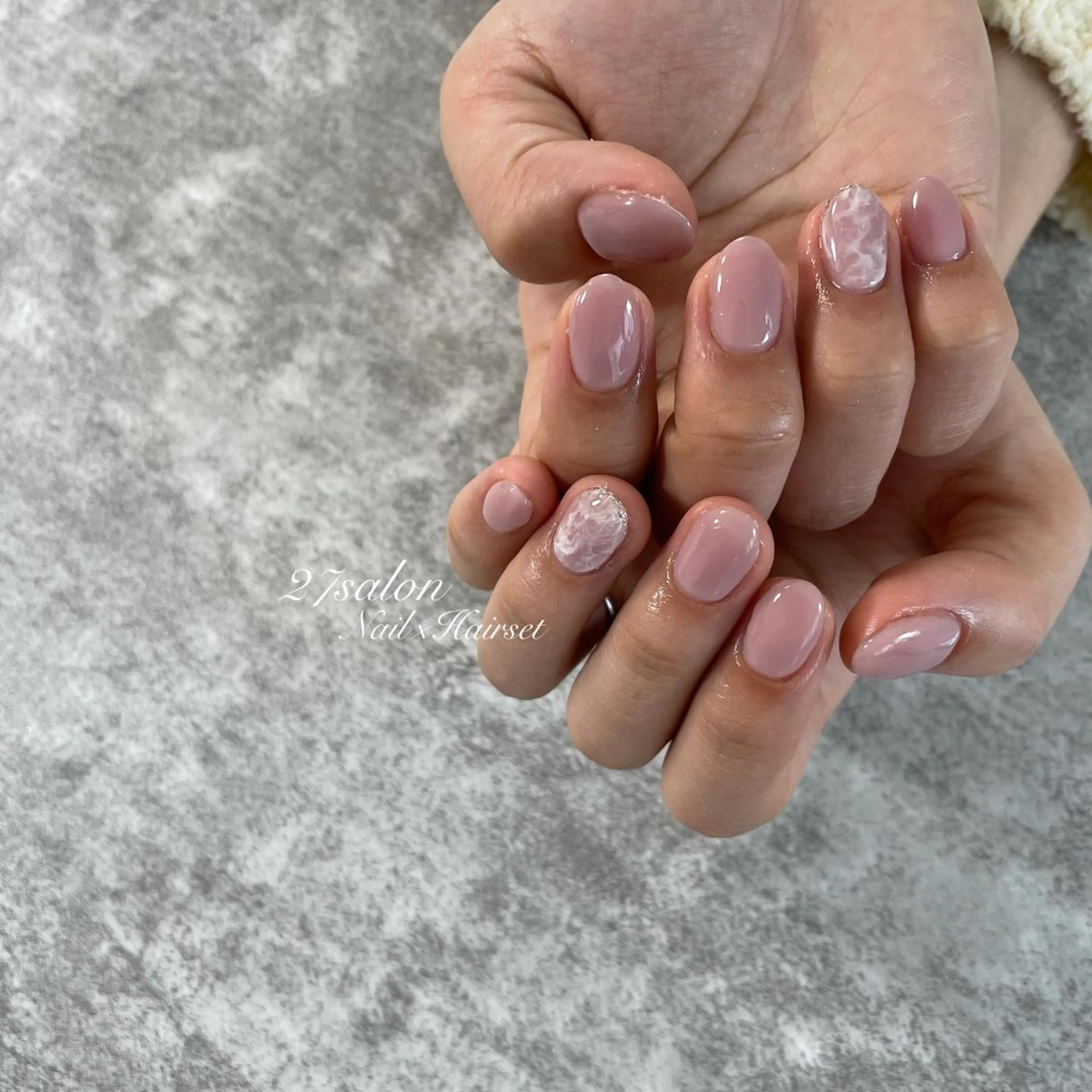 ネイル シンプルネイル 27salon yuinaのネイルデザイン