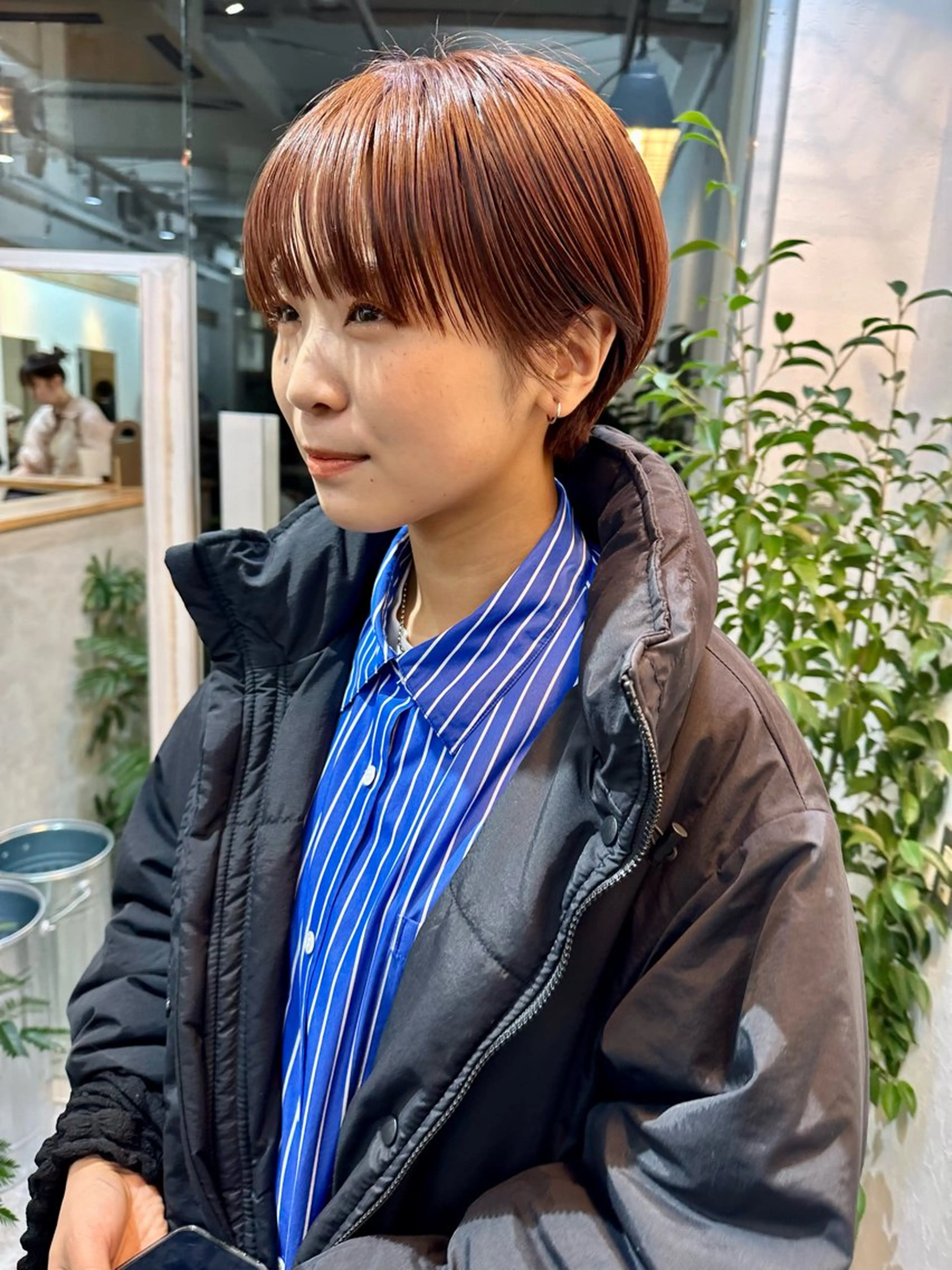 ショート カラー ショートヘア カット ヘアカラー トリートメント パーマ/透明感カラー /ボブ/吉田一生のヘアスタイル