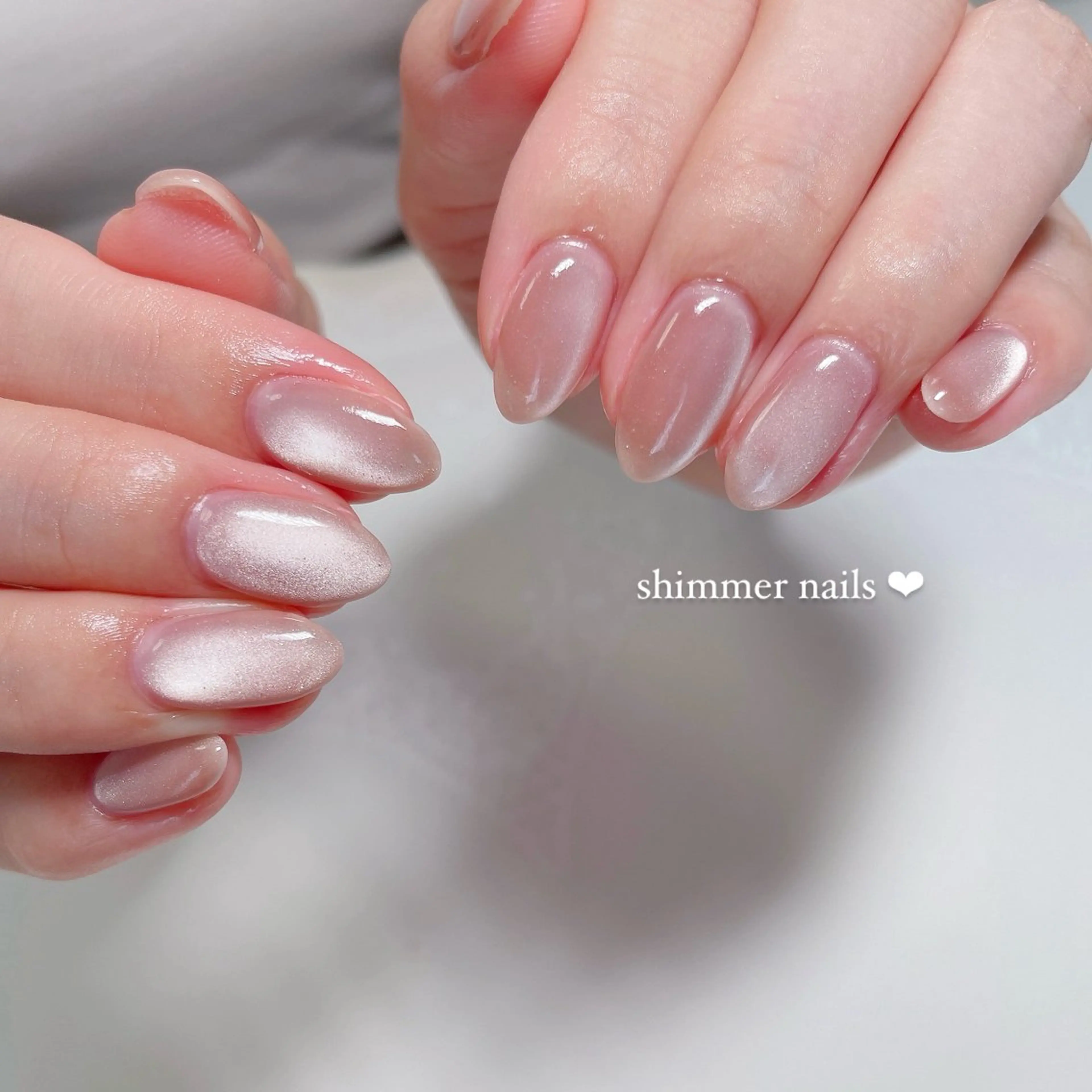 ネイル ワンカラーネイル shimmer nailsのネイルデザイン