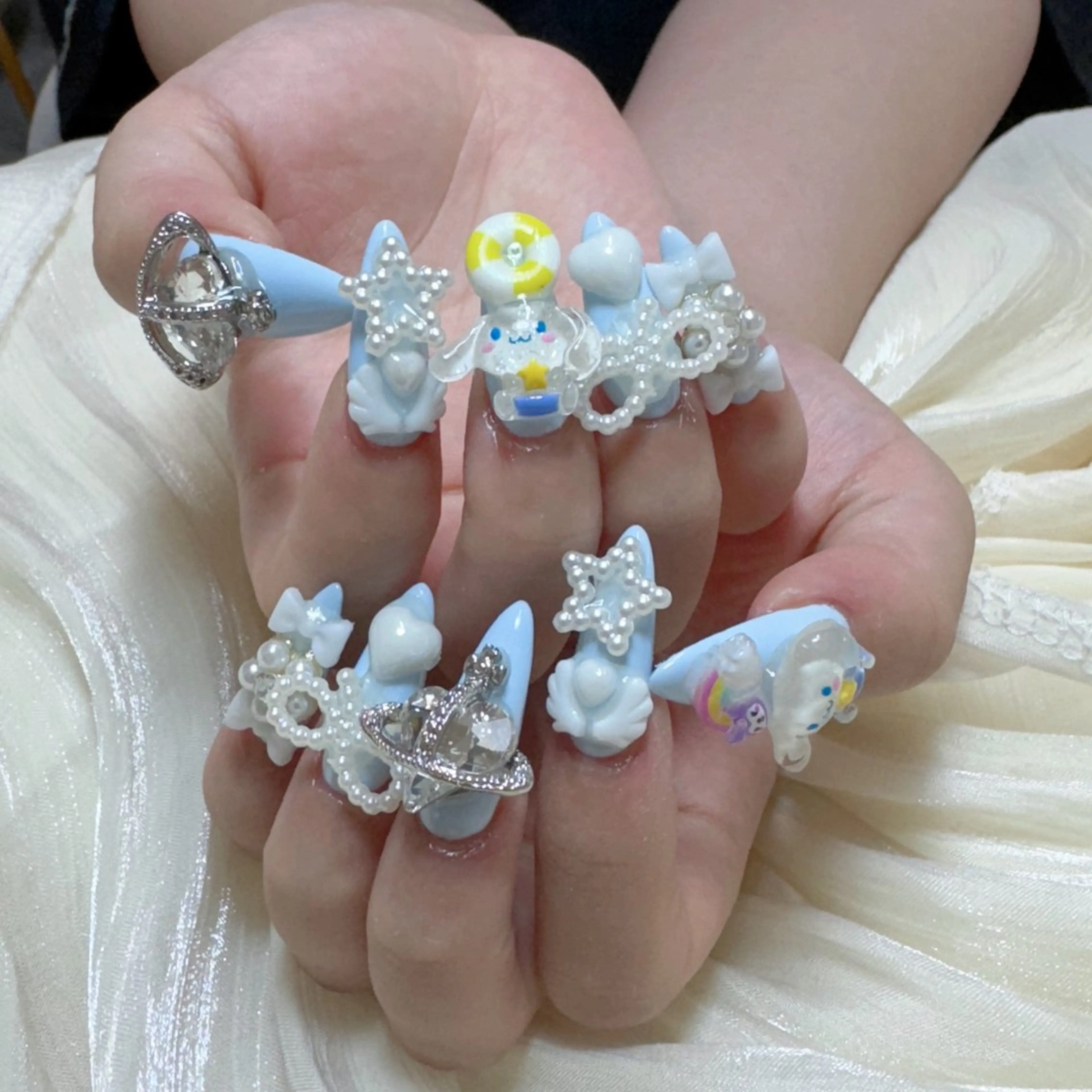 ネイル ハンドネイル 🎀nana🫧 ワンホンネイル🎀のネイルデザイン