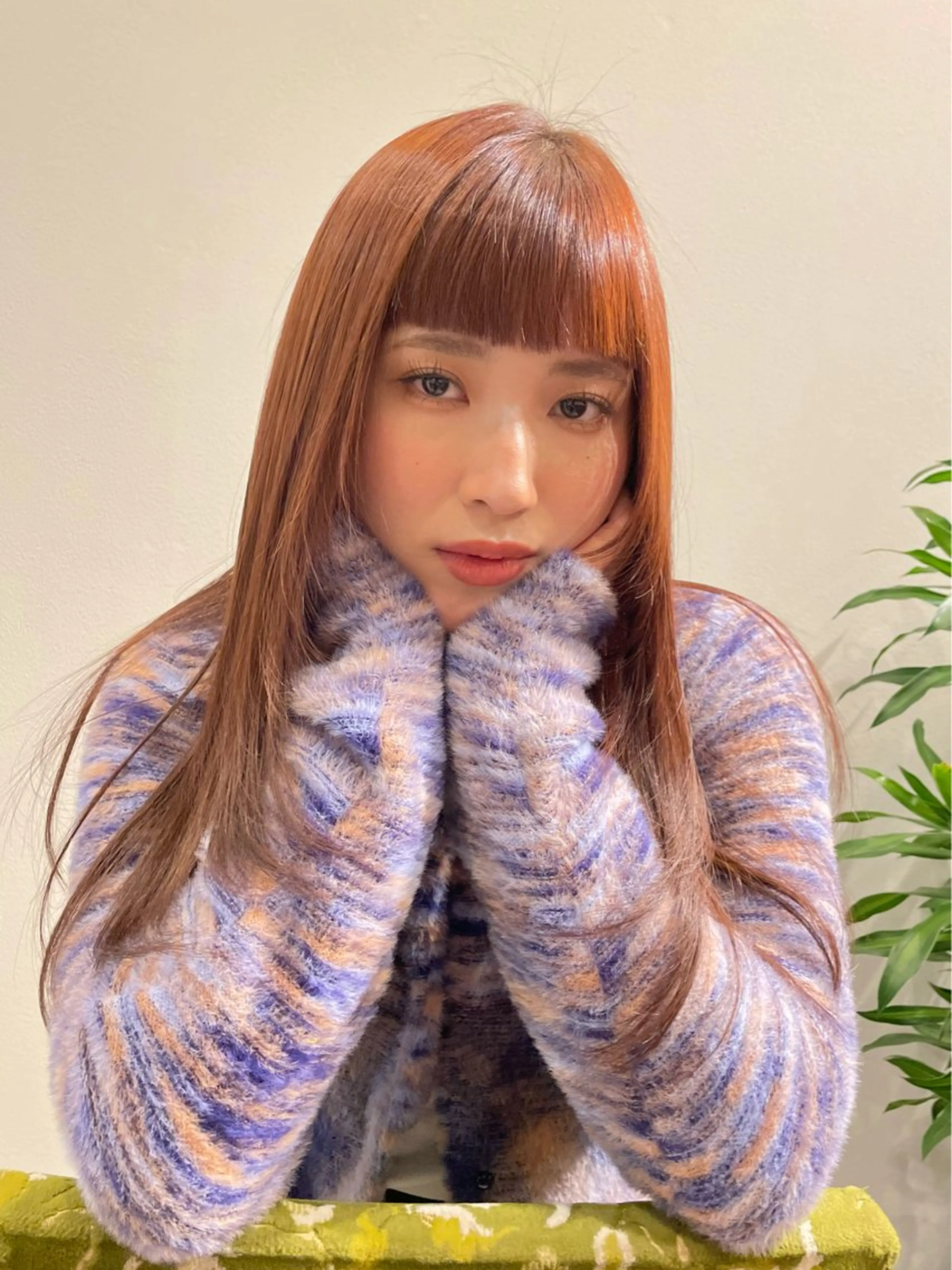 似合わせカット+艶髪カラーの写真