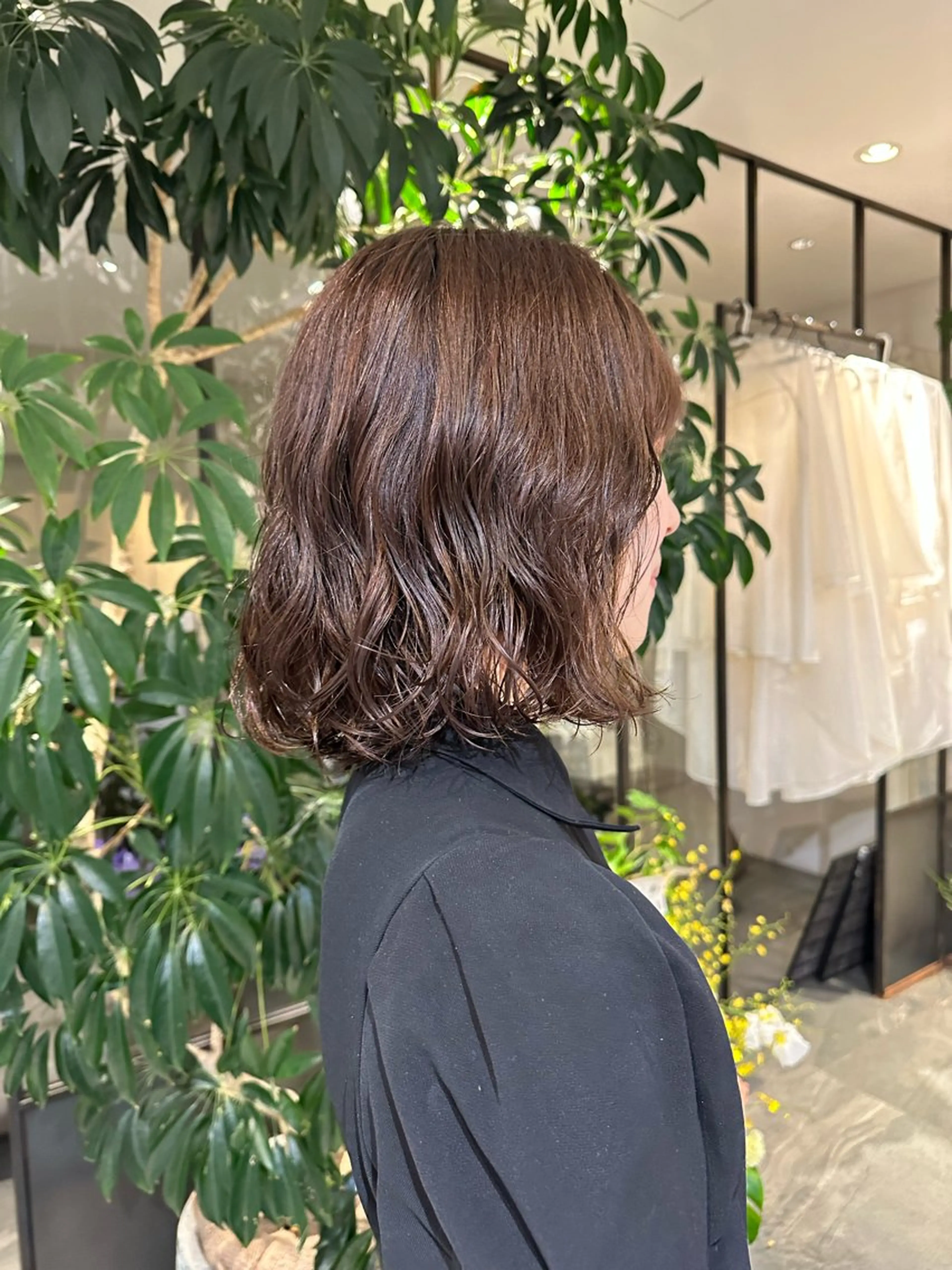 ミディアム ミディアムパーマ ボブ/似合わせ レイヤーcocomoのヘアスタイル