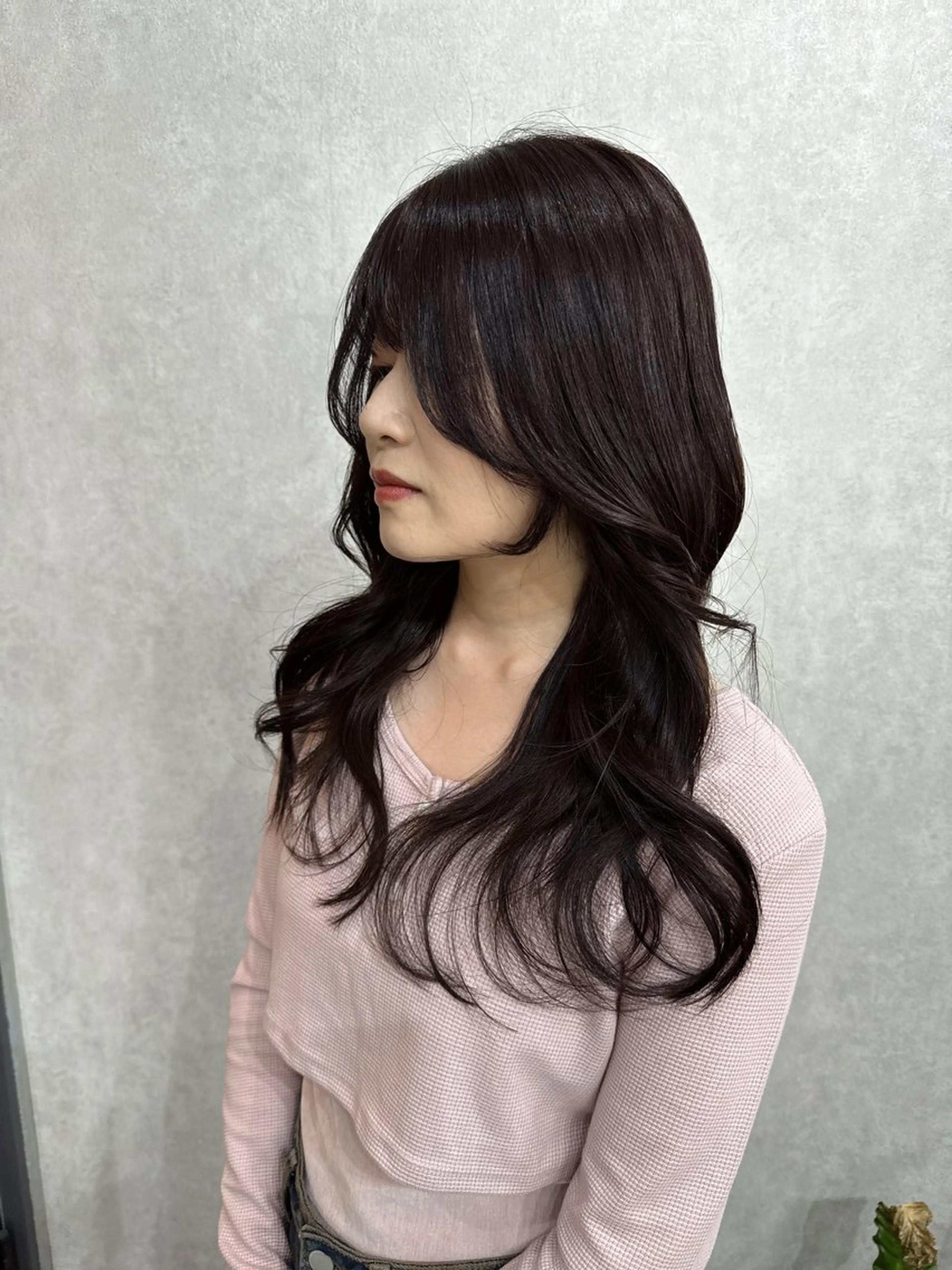 ロング カラー レイヤーカット AIRI layer cut hairのヘアスタイル