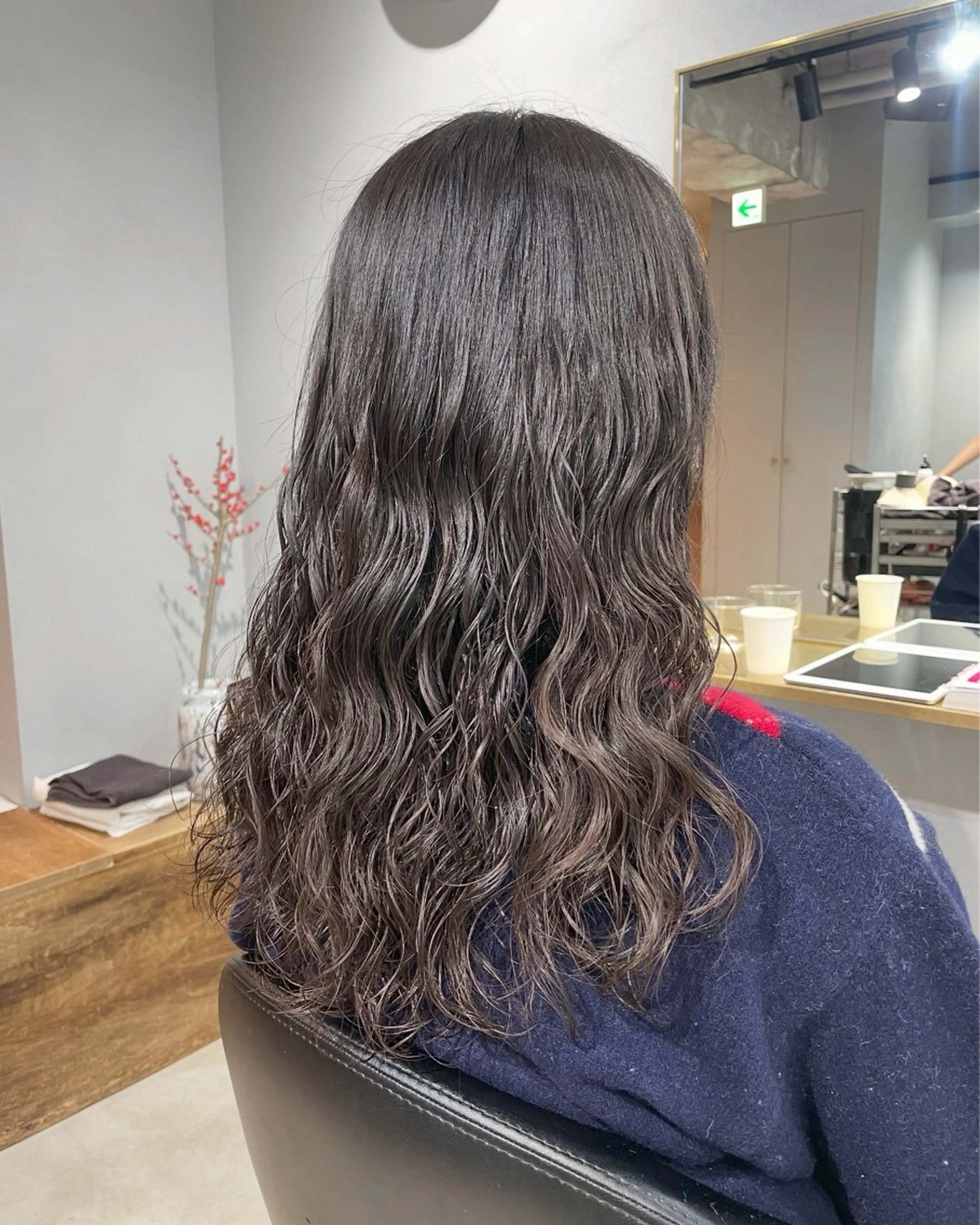 ロング パーマ カット パーマ トリートメント 【表参道】Ruri デジタルパーマのヘアスタイル