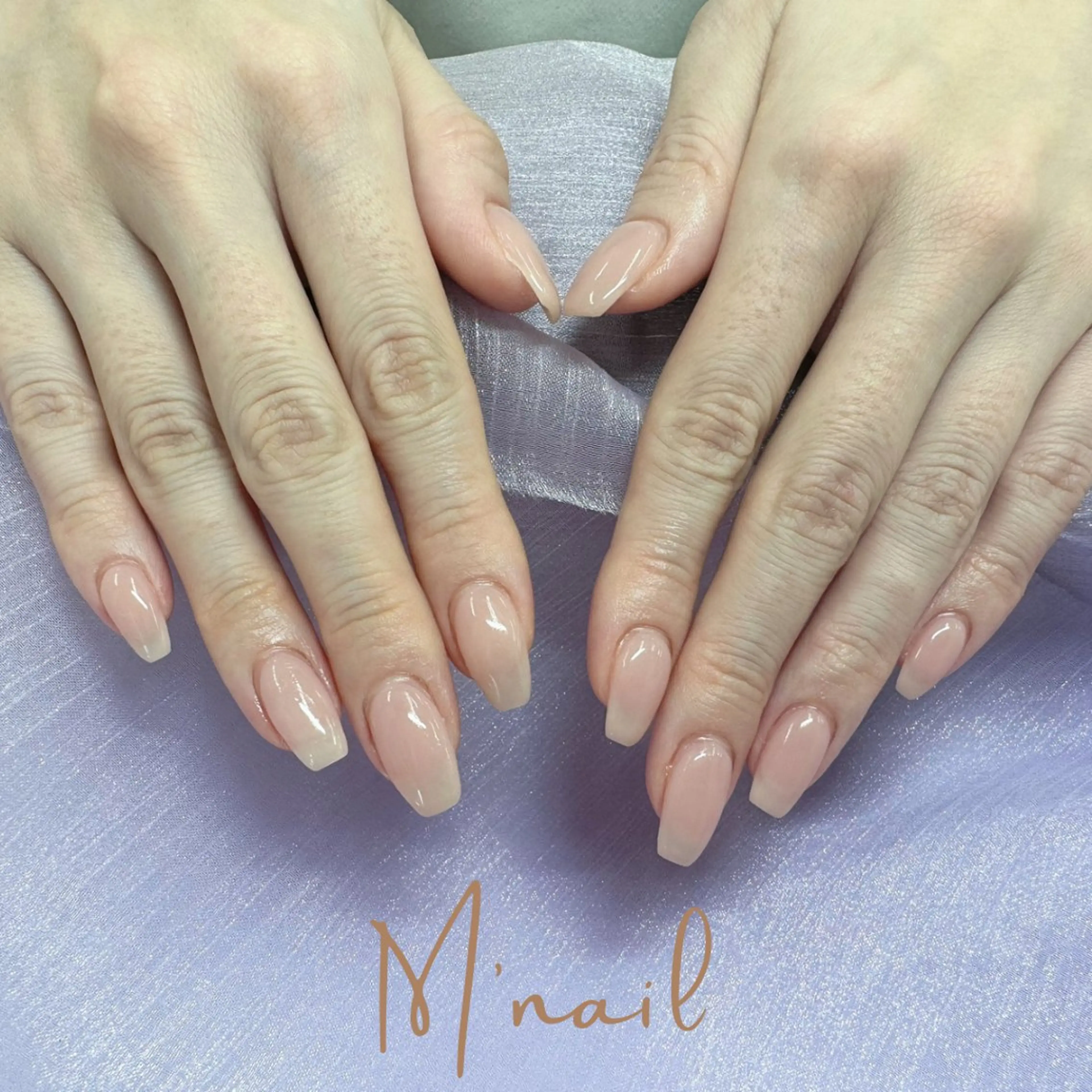 ネイル ワンカラーネイル ピンク ハンドネイル M' nailのネイルデザイン