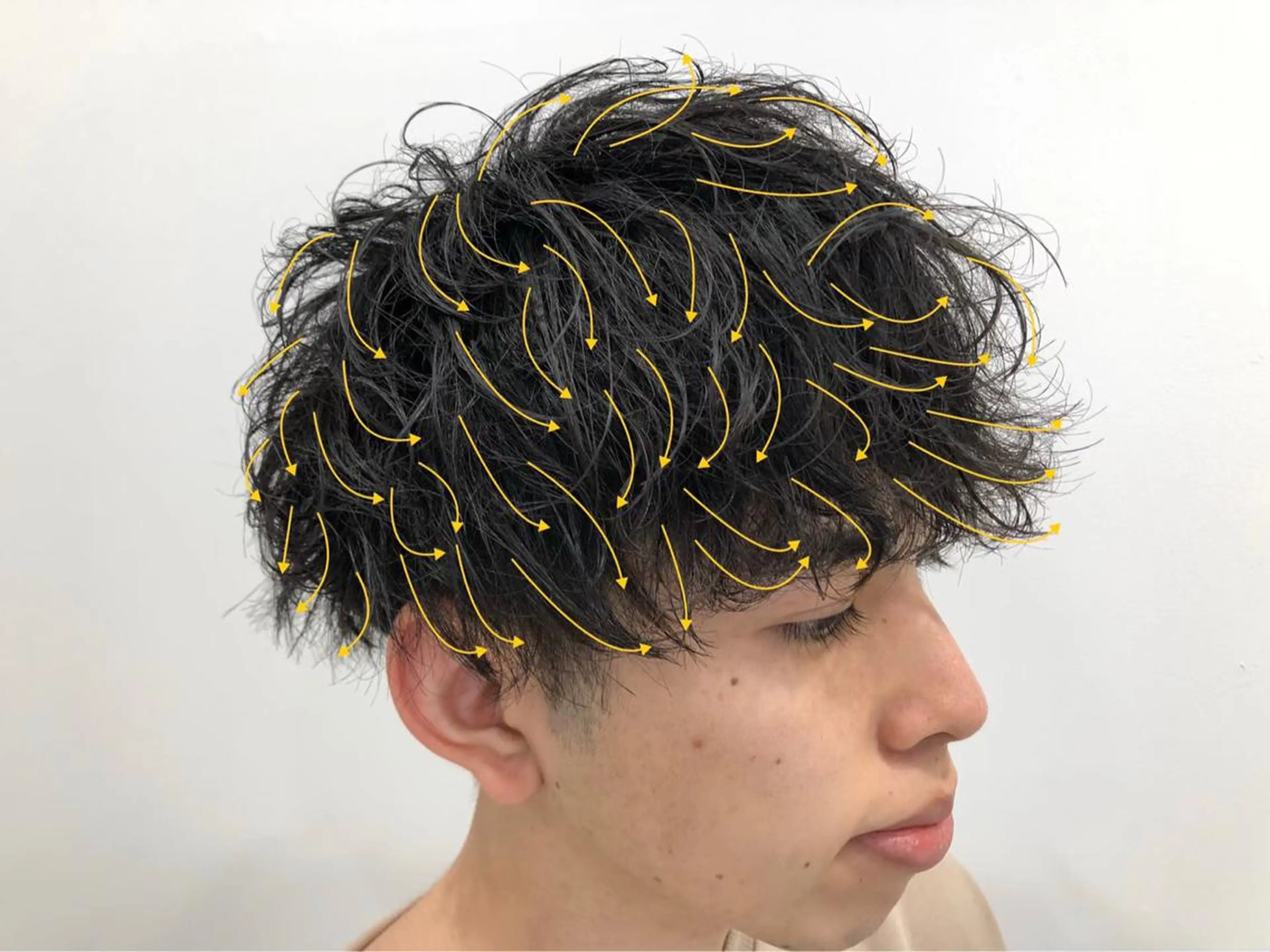 ミディアム パーマ ヘアアレンジ メンズ メンズ特化美容師 aiのその他イメージ