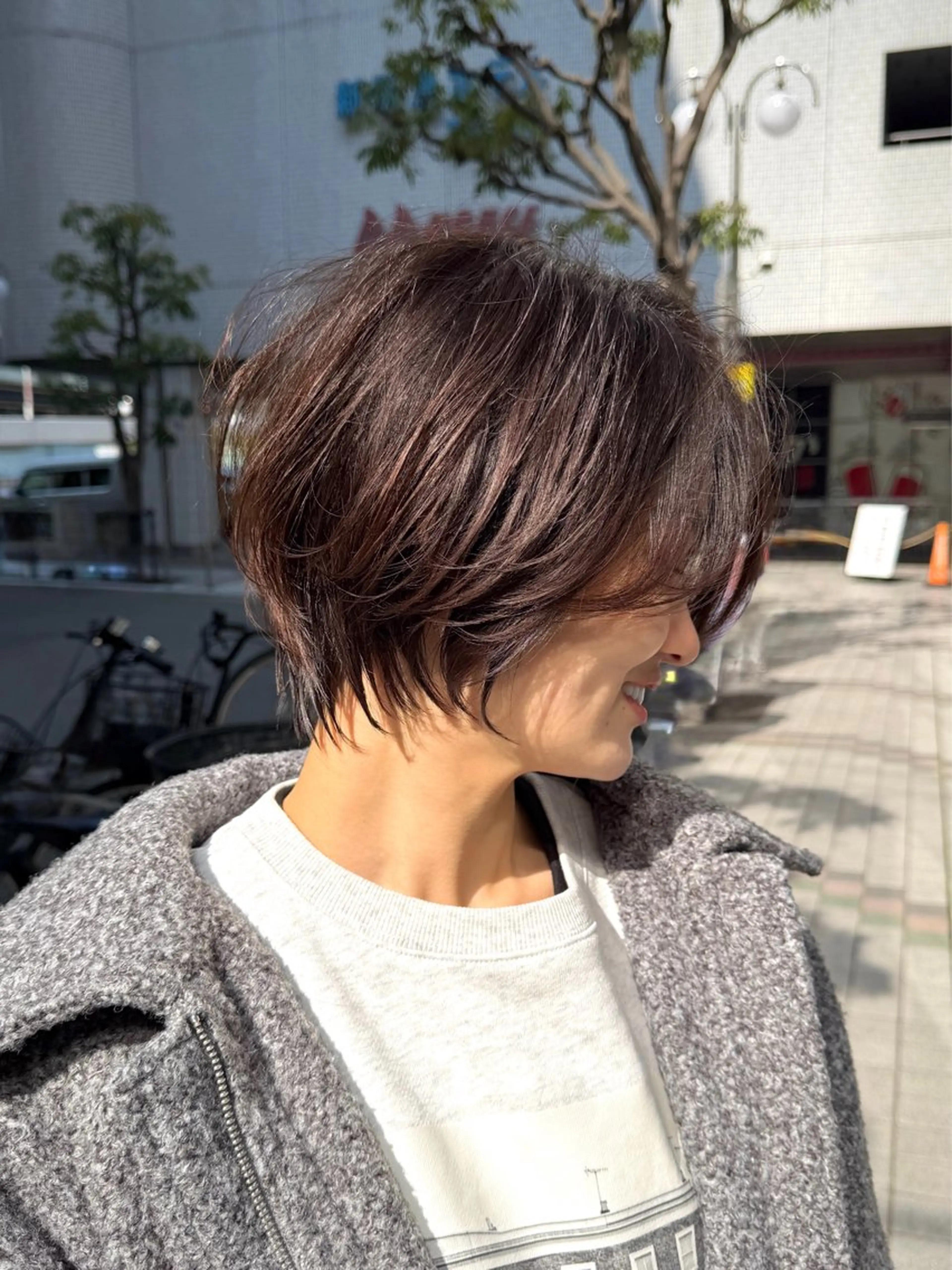 ショート ace 梅田所属・ツヤ髪レイヤー/ 顔まわり/kokiのヘアスタイル