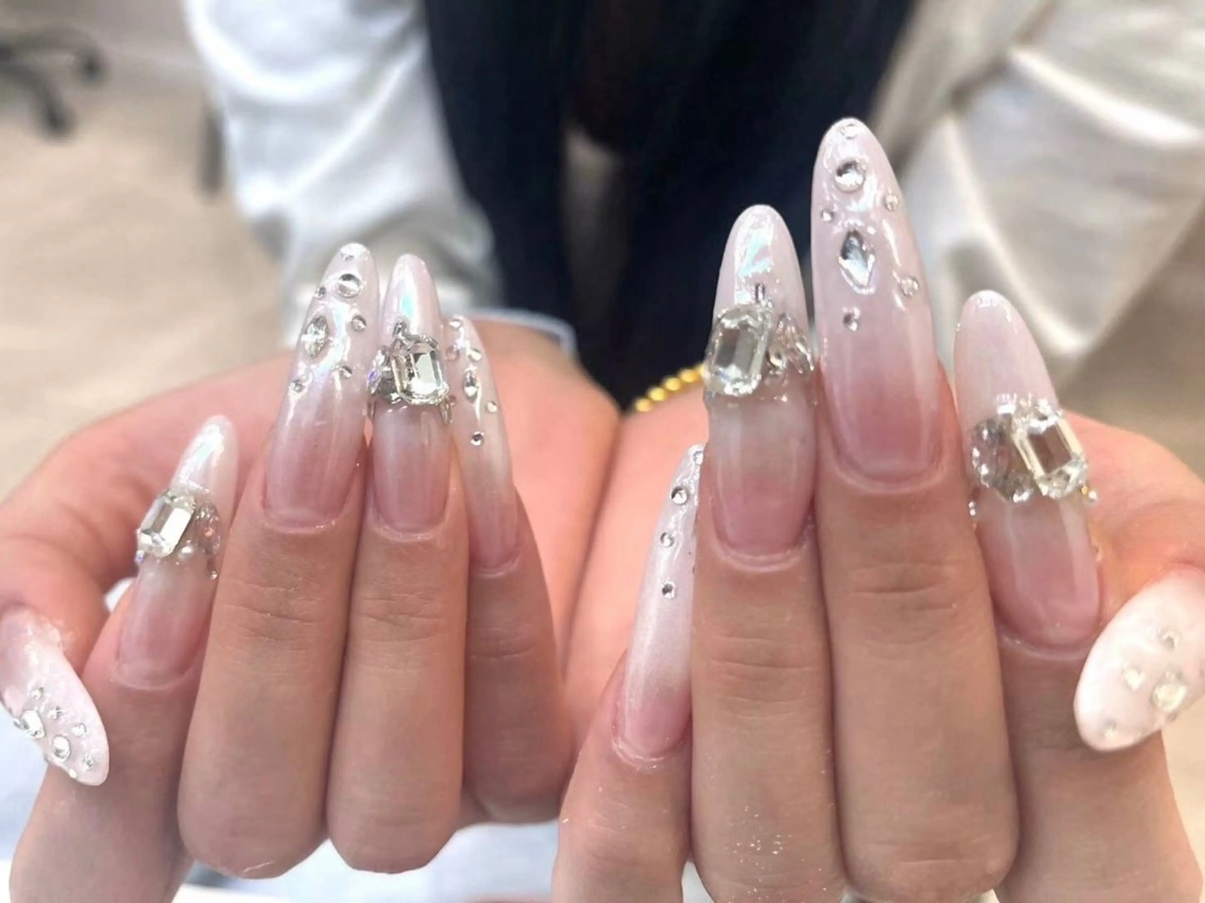 ネイル アートネイル フラワーネイル フットネイル ジェルネイル グラデーション babarla Nailのネイルデザイン