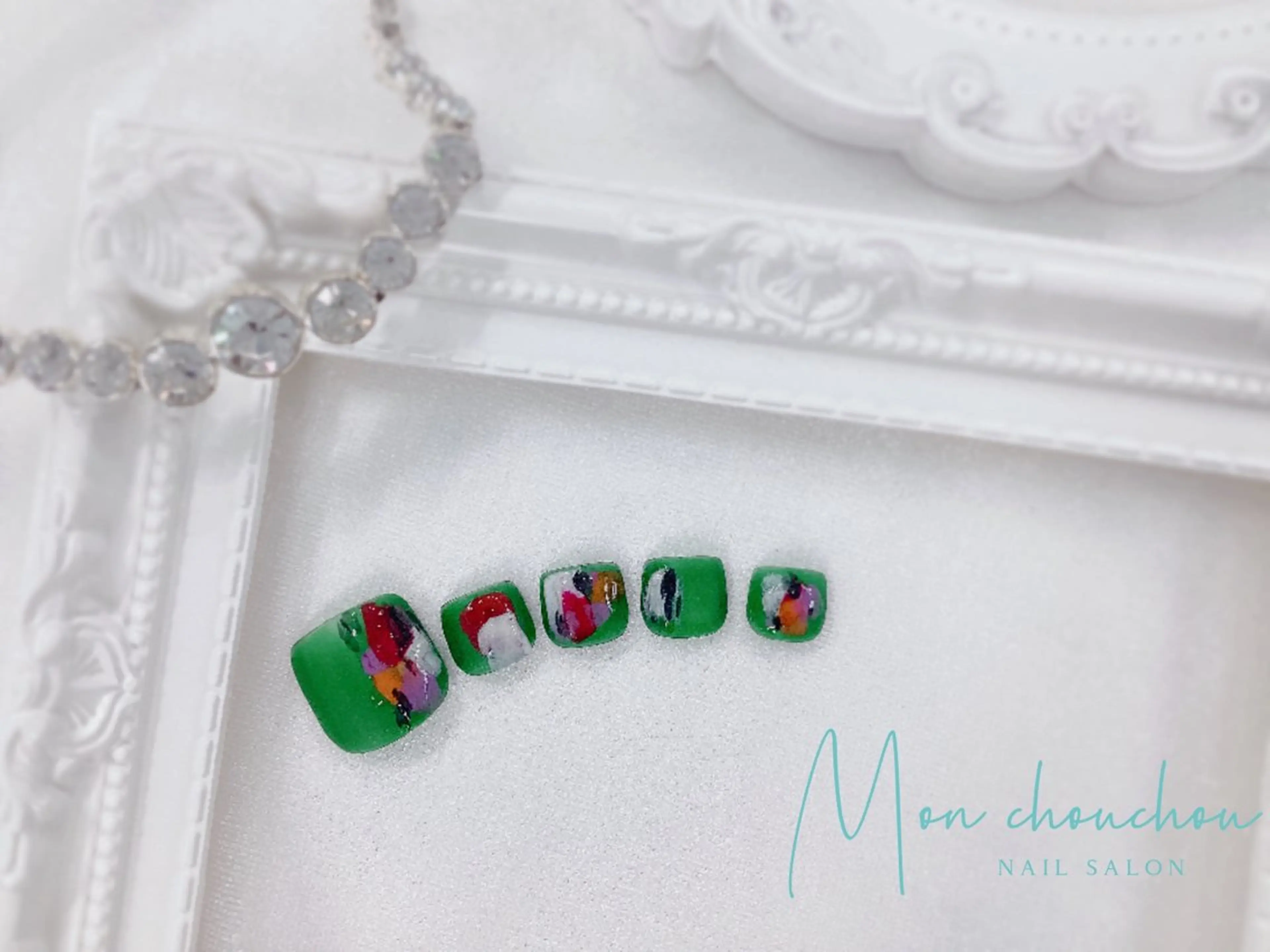 ネイル フットネイル シンプルネイル 加藤 楓子のネイルデザイン