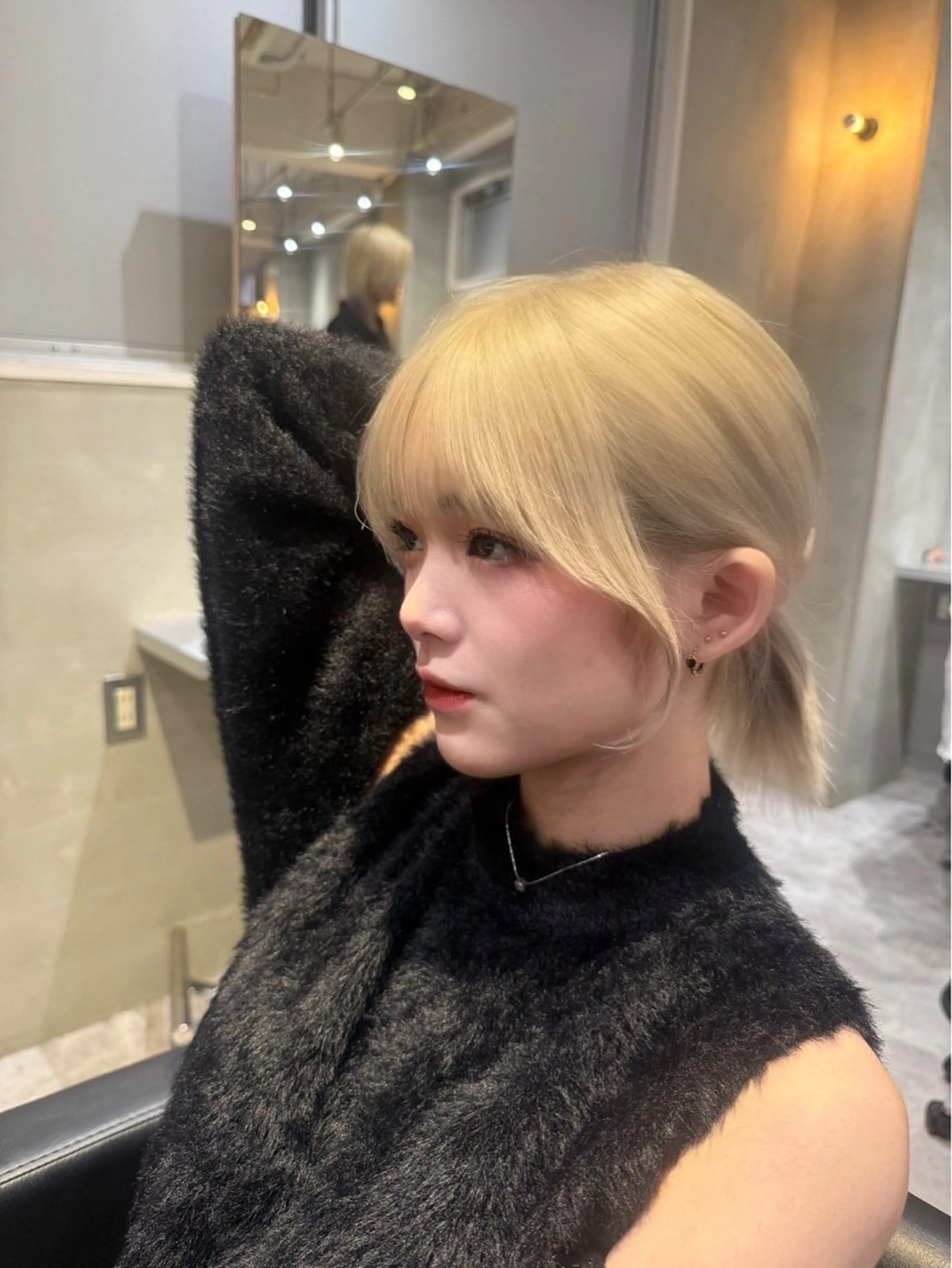 ミディアム カット ヘアカラー トリートメント 髪質改善 /絹髪🫧ゆたかのヘアスタイル