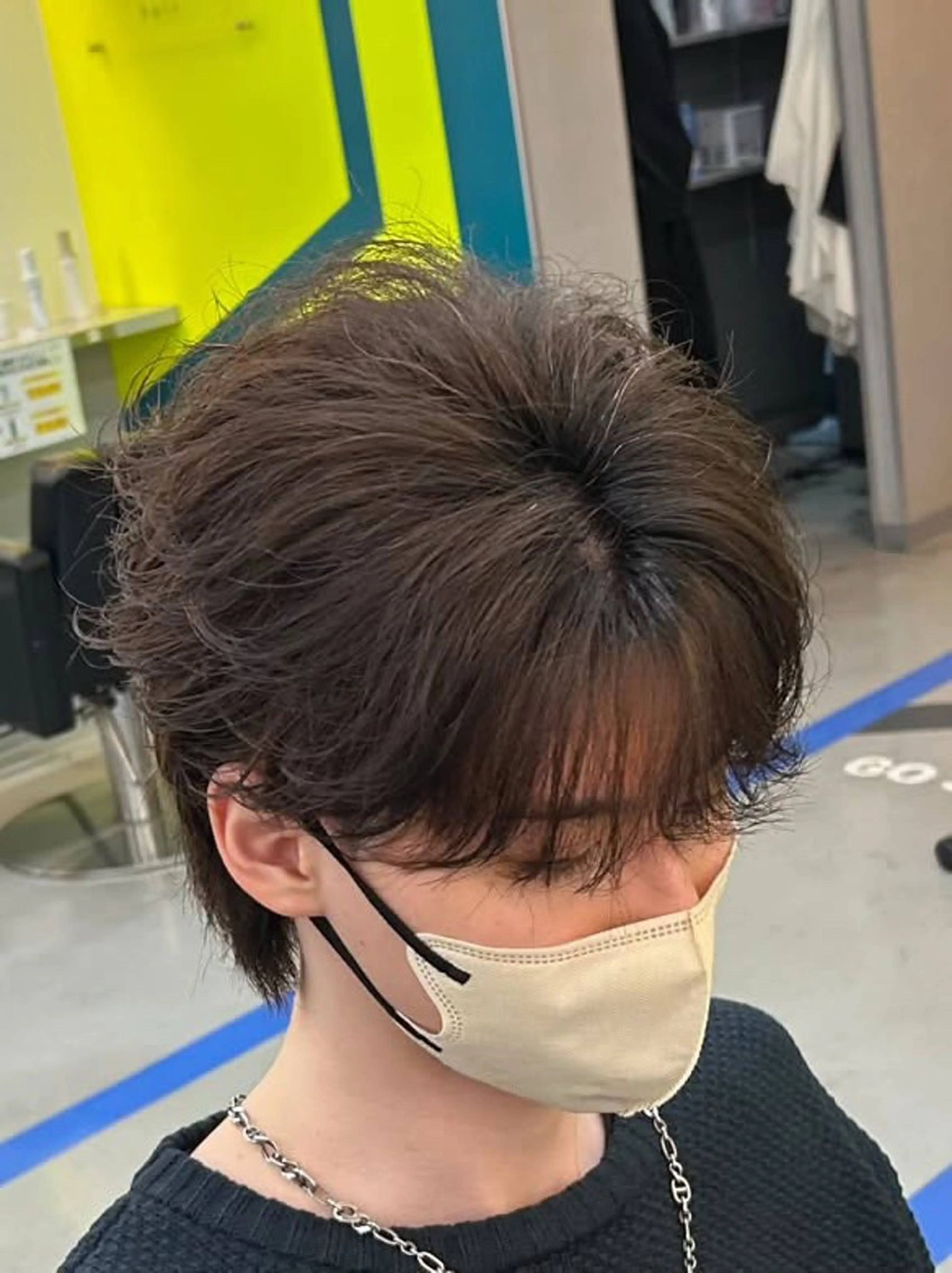 ミディアム ミディアムパーマ メンズ美容師/ フェザー/池戸晴也のヘアスタイル