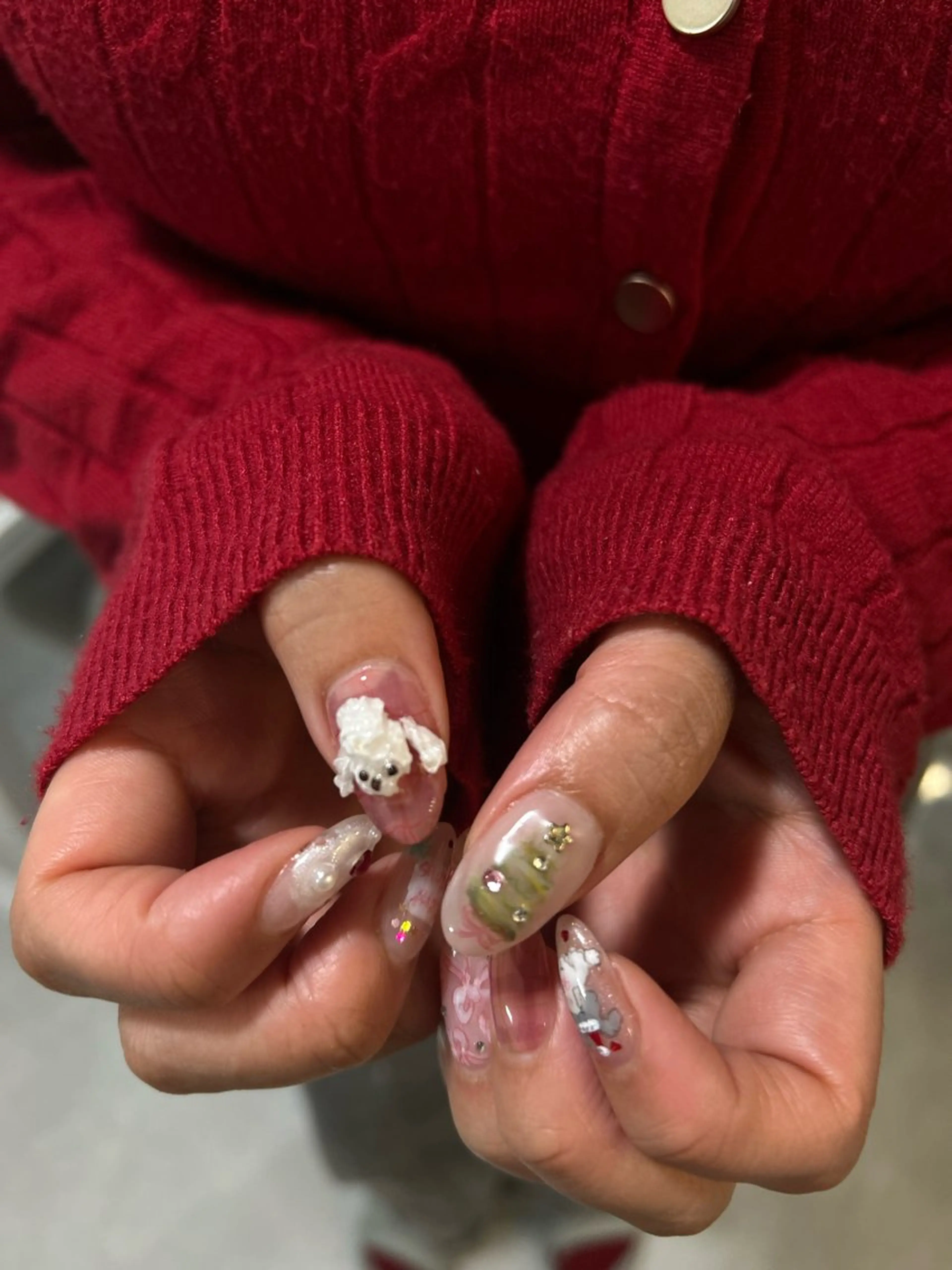 ショート ハンドネイル LB.nail天王寺店所属・LBnail.sae /おえかきネイルのネイルデザイン