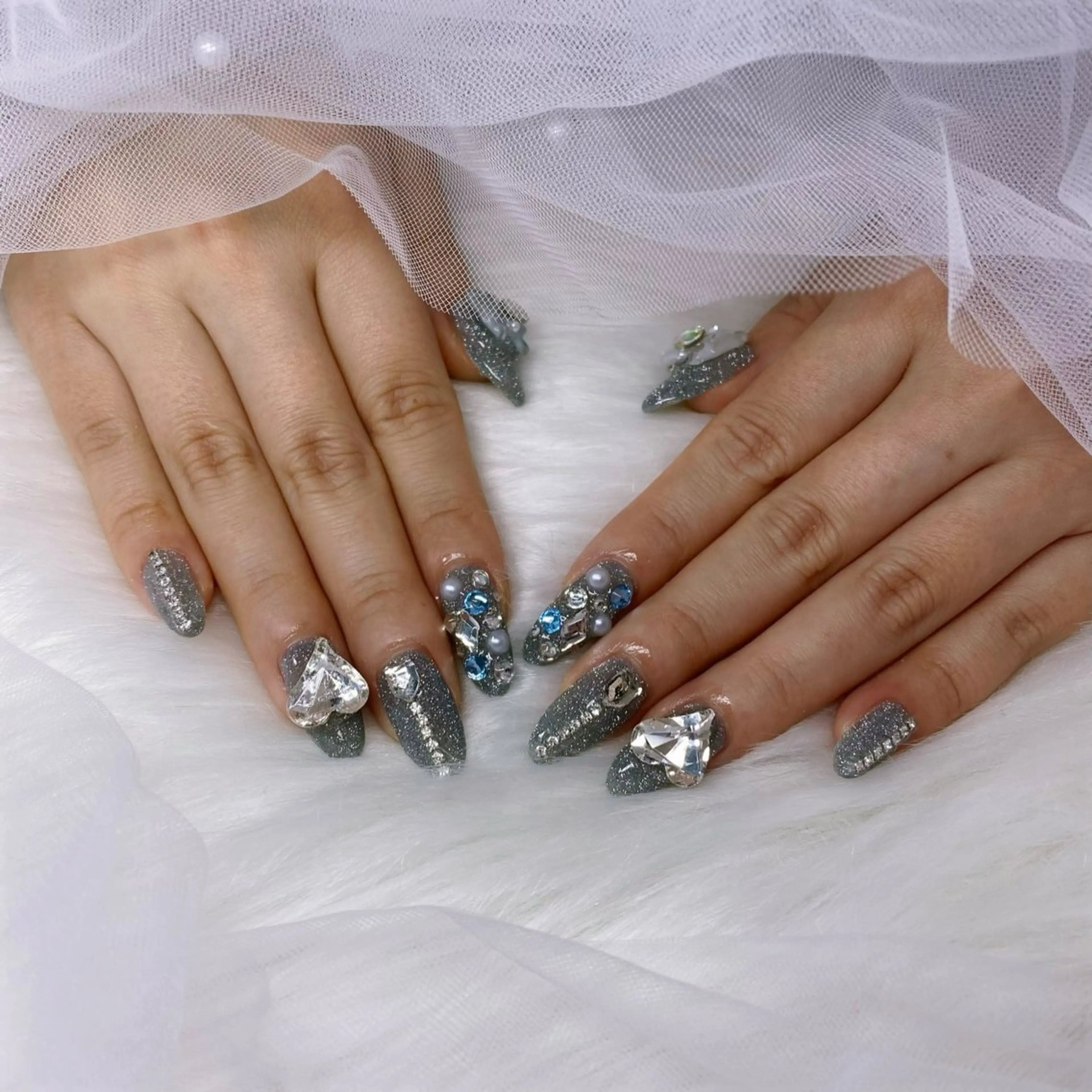 ネイル フラッシュネイル マンダリンボーテ あやか🍒💓のネイルデザイン