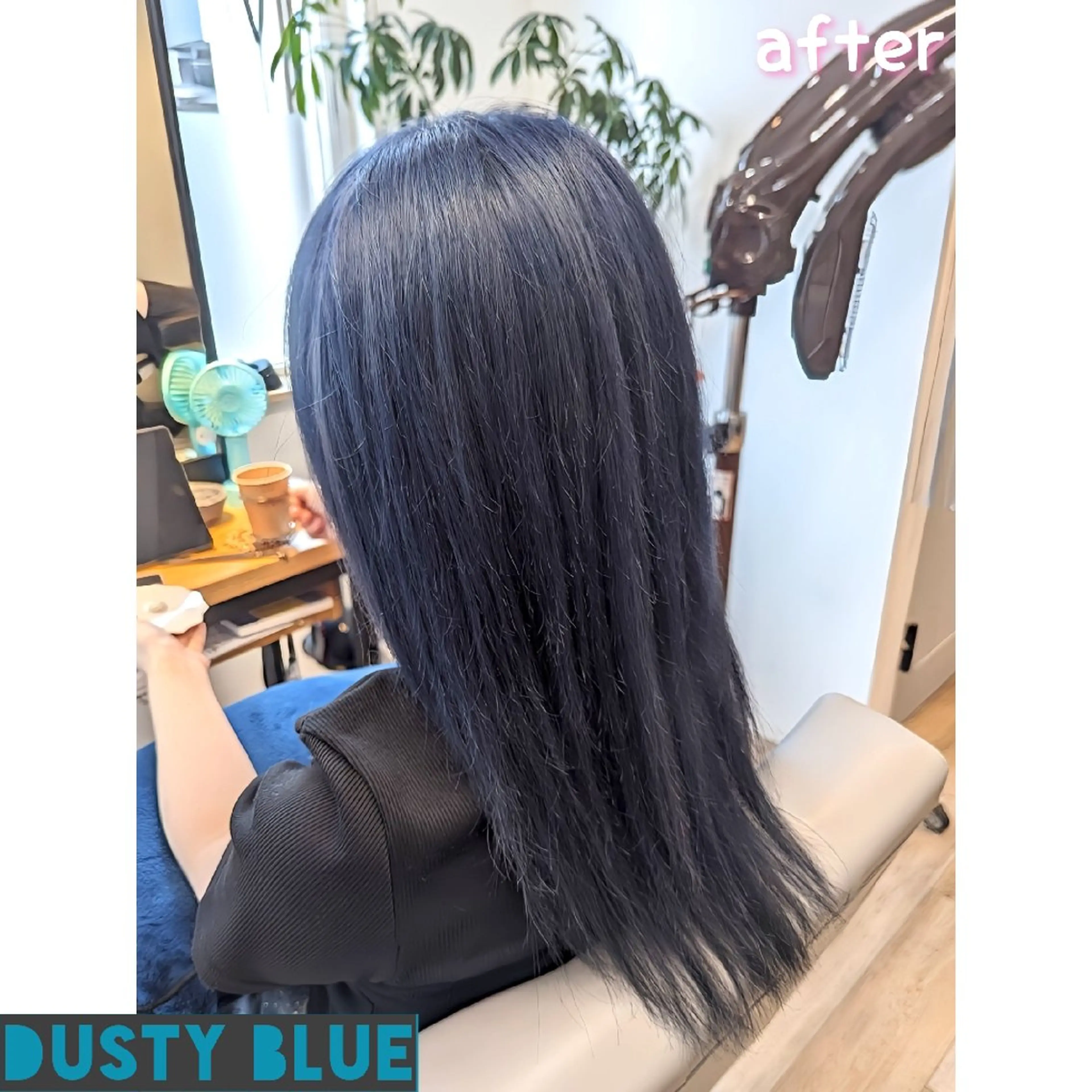 ロング カラー ブリーチ ブルーカラー Kokeshi/吹上 /Rymlhairのヘアスタイル